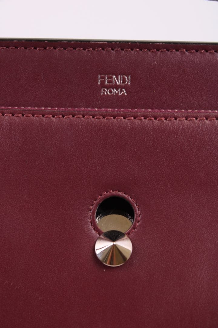 Fendi Fendi Dot Com Whipstitch Burgundy