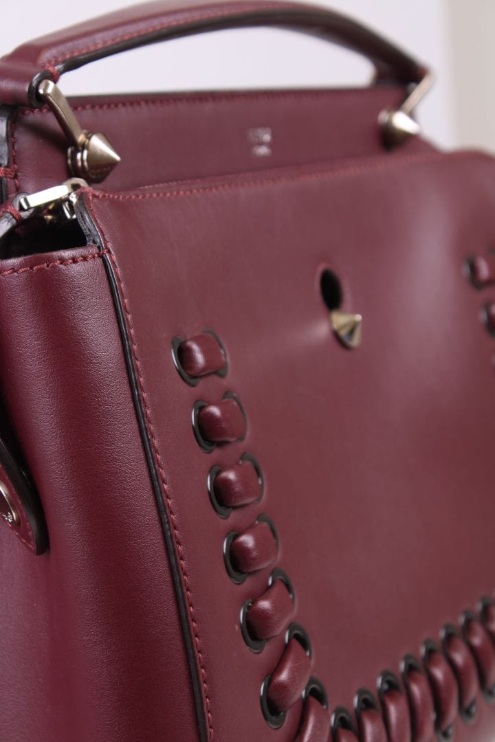 Fendi Fendi Dot Com Whipstitch Burgundy