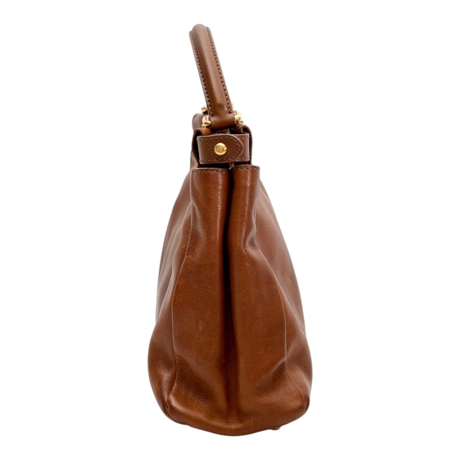 Fendi Fendi Medium Brown Peekaboo Bag in Calfskin