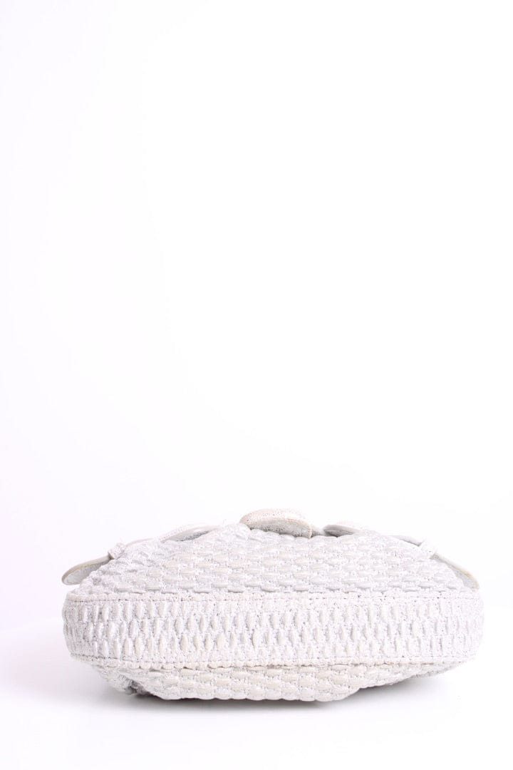 Fendi Fendi Mini B Bis Evening Bag Silver