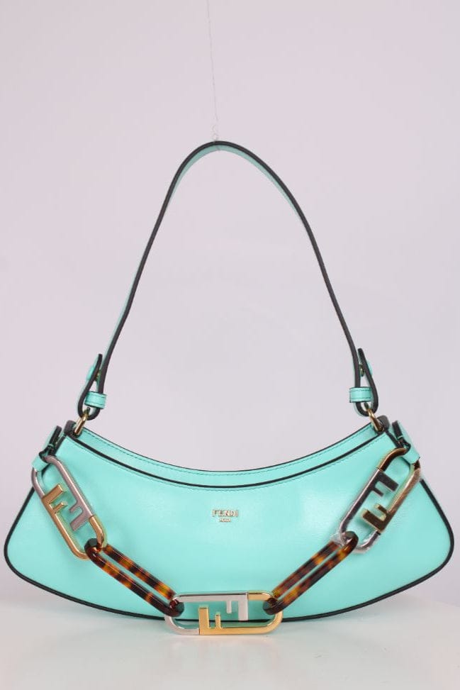 Fendi Fendi O'Lock Swing Shouder Bag Tiffany Blue
