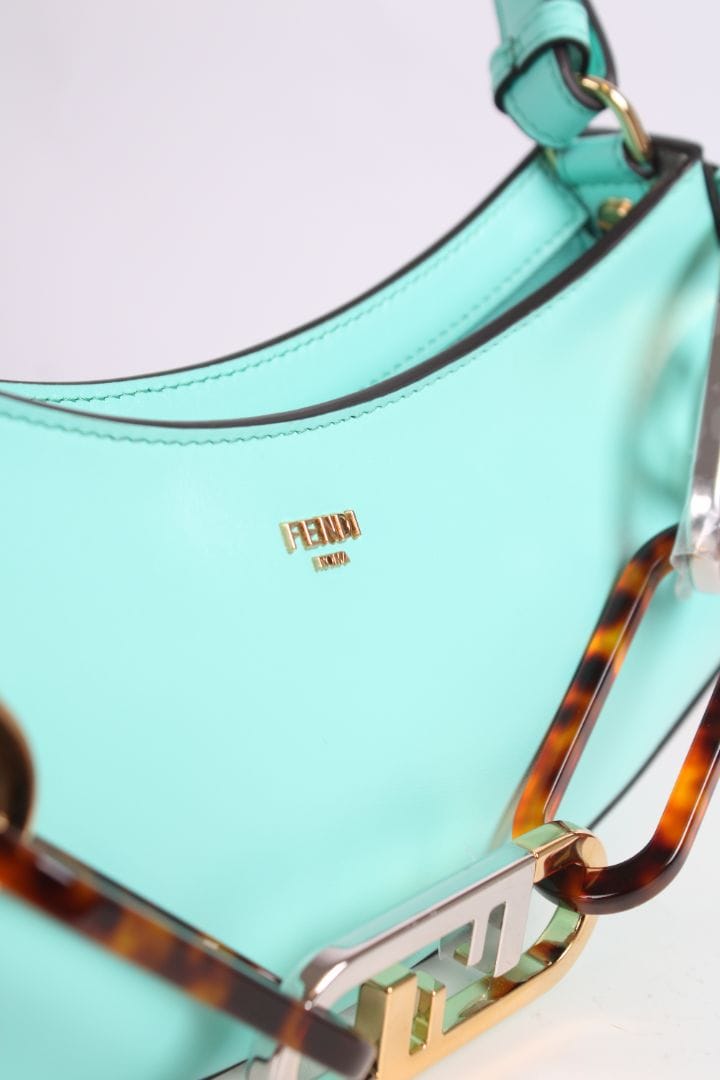 Fendi Fendi O'Lock Swing Shouder Bag Tiffany Blue