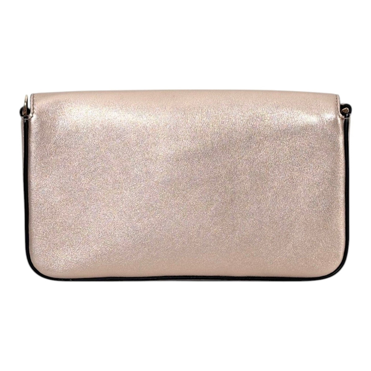 Fendi Fendi Vitello Laminato Pink Wallet On Chain Bag