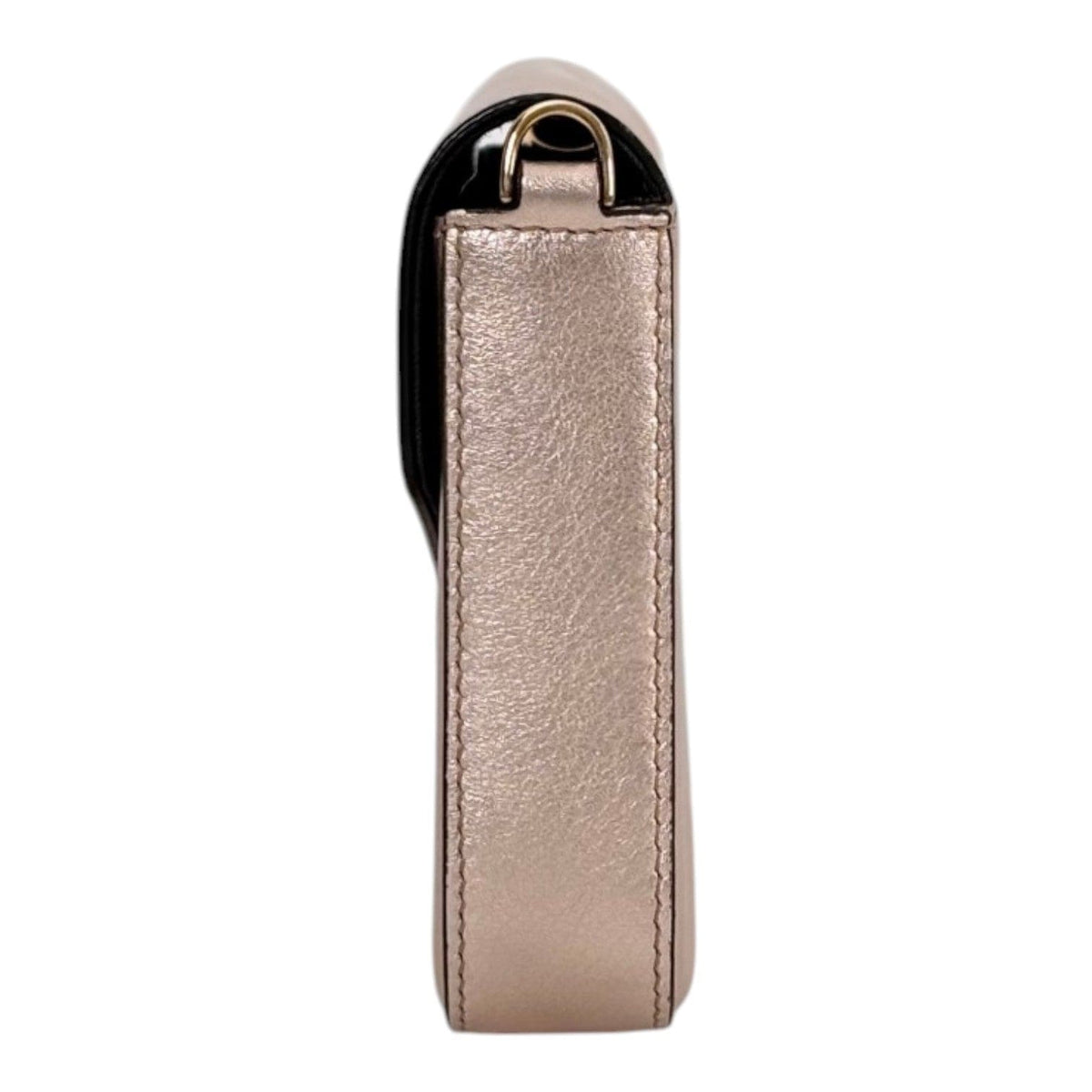 Fendi Fendi Vitello Laminato Pink Wallet On Chain Bag
