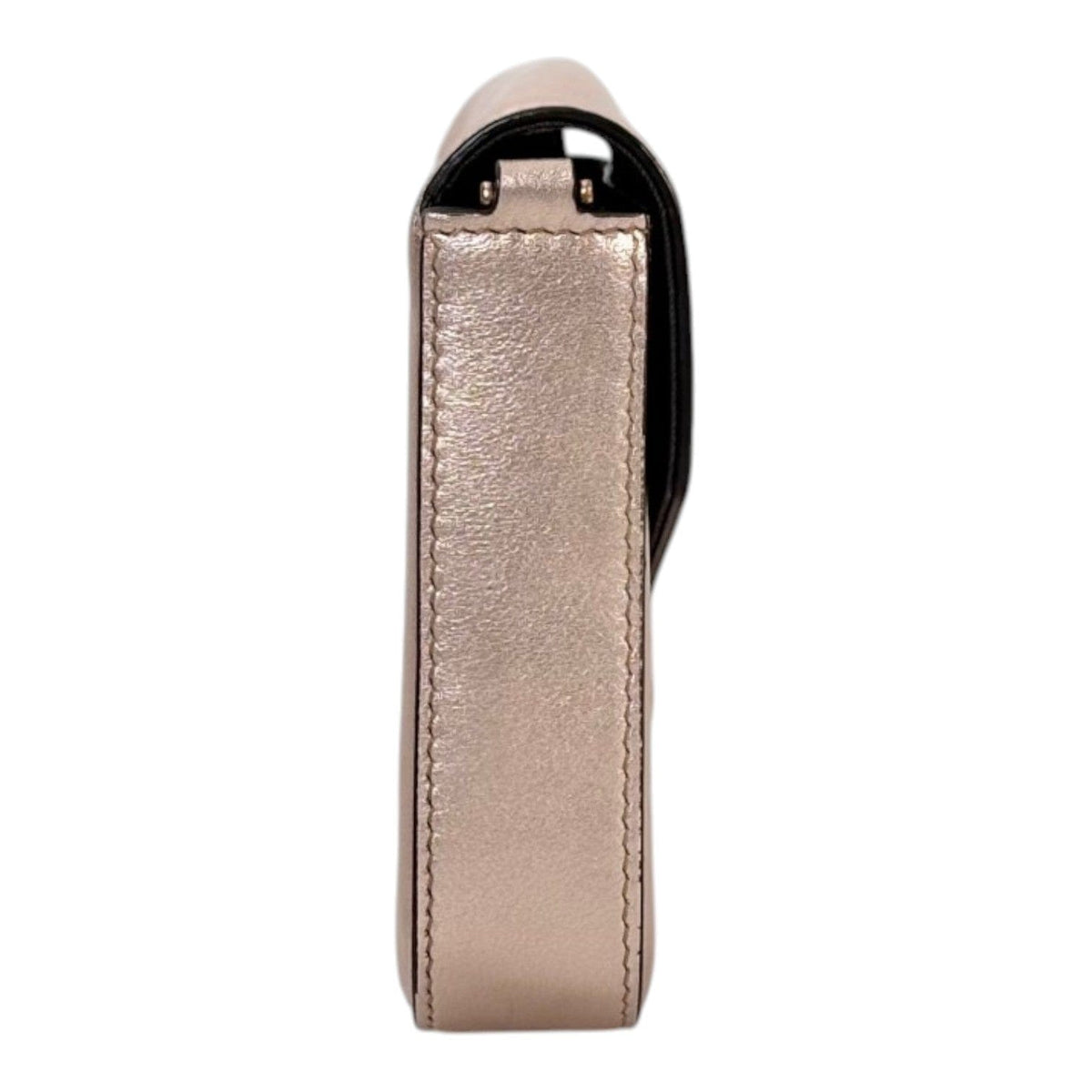 Fendi Fendi Vitello Laminato Pink Wallet On Chain Bag