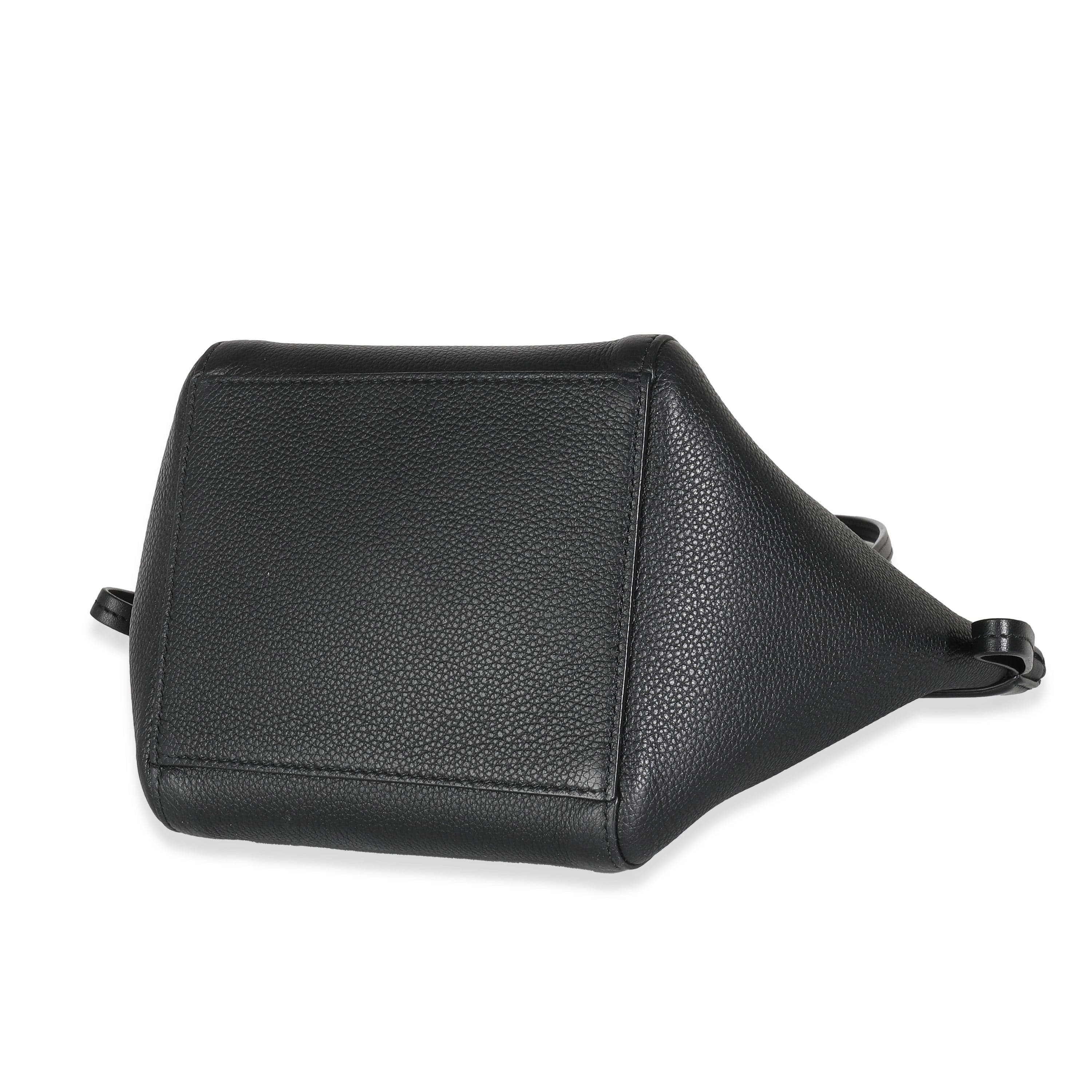 Fendi Black Vitello Mini Origami Tote