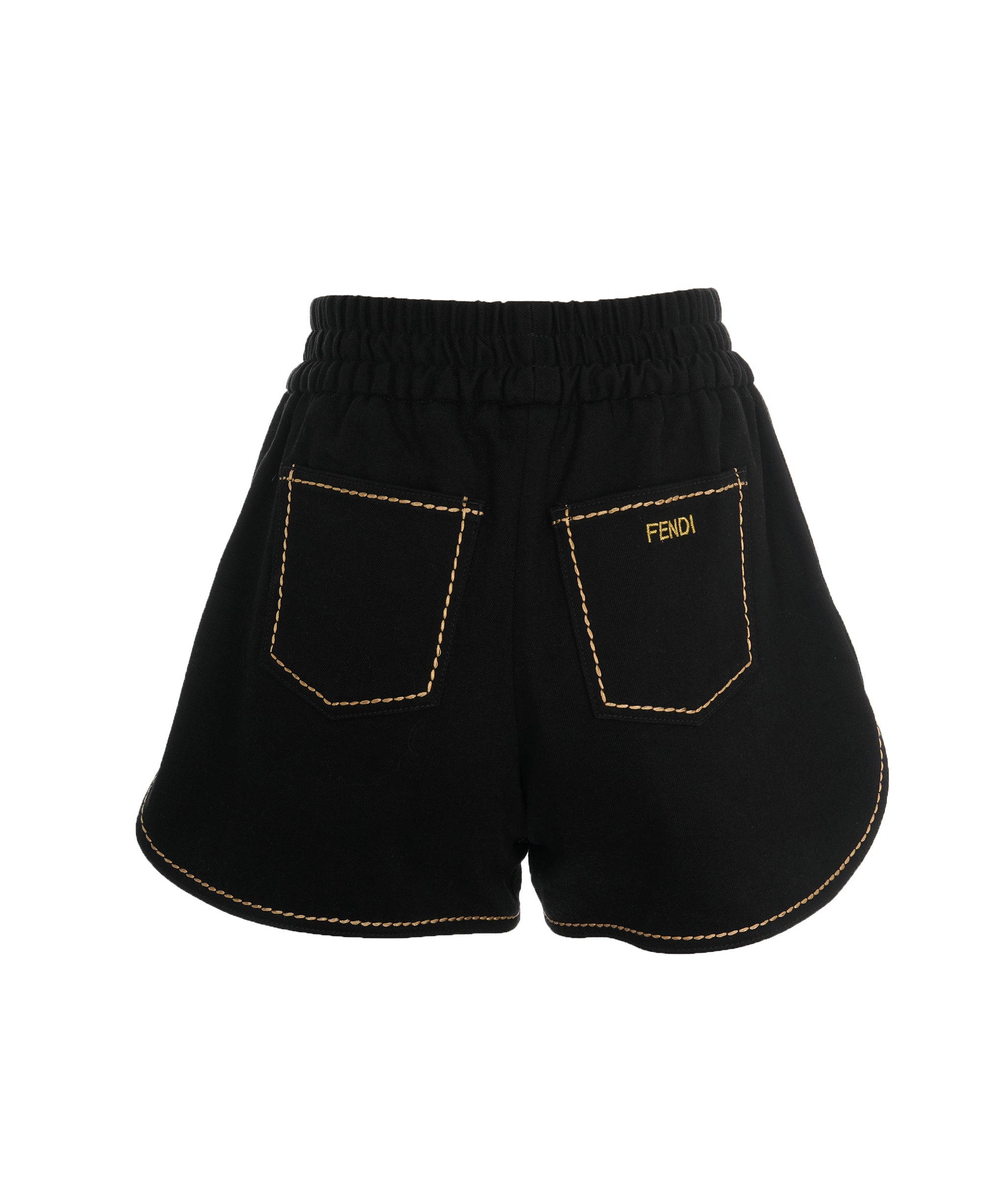 Fendi Fendi Black Short With Fendi Logo  ALC1681