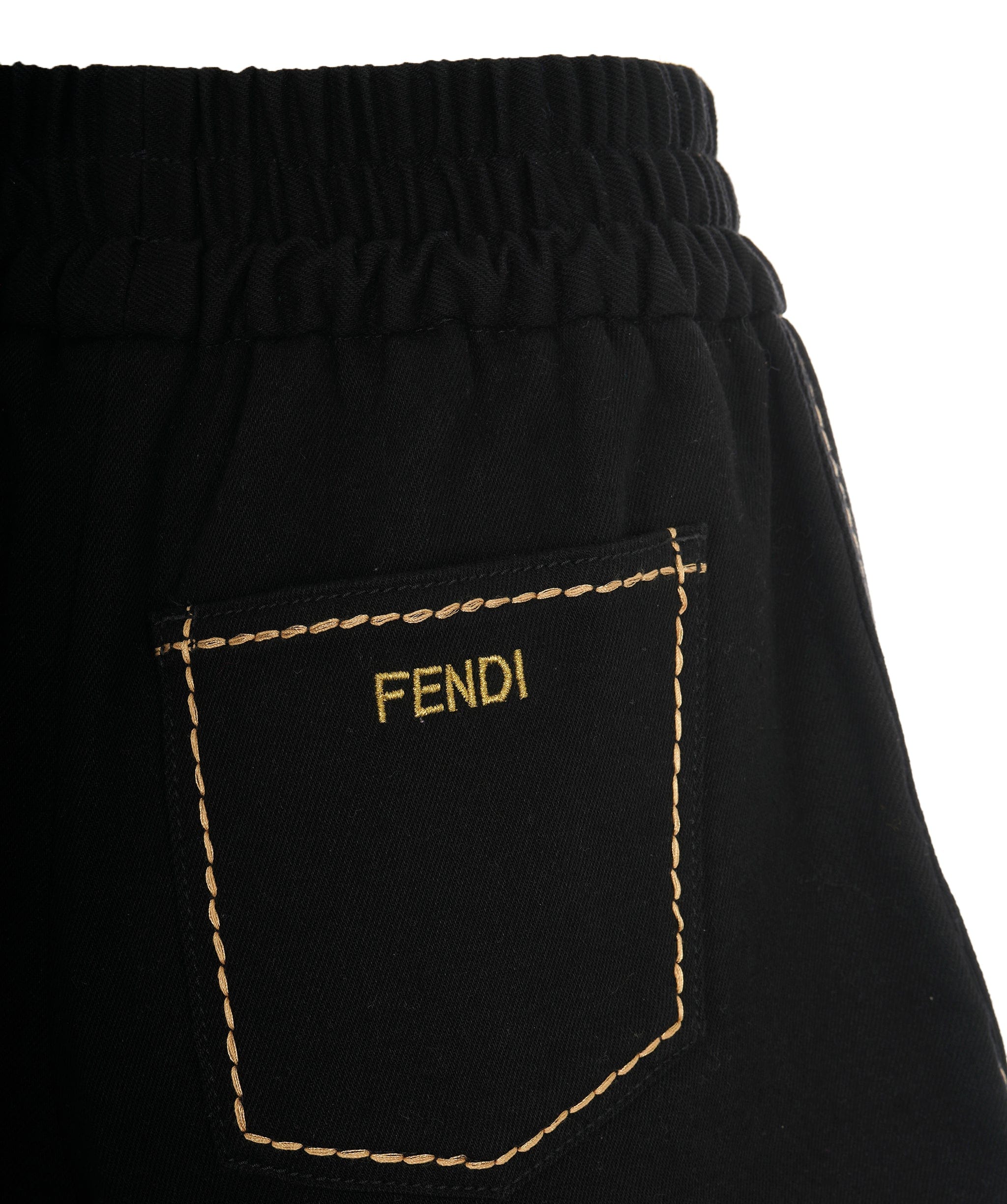 Fendi Fendi Black Short With Fendi Logo  ALC1681