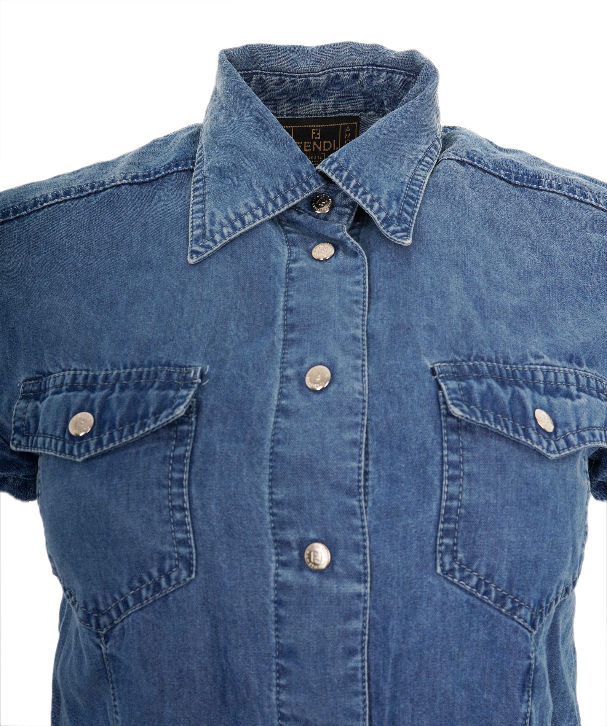 Fendi Fendi Denim Open Style Shirt  ALC3546