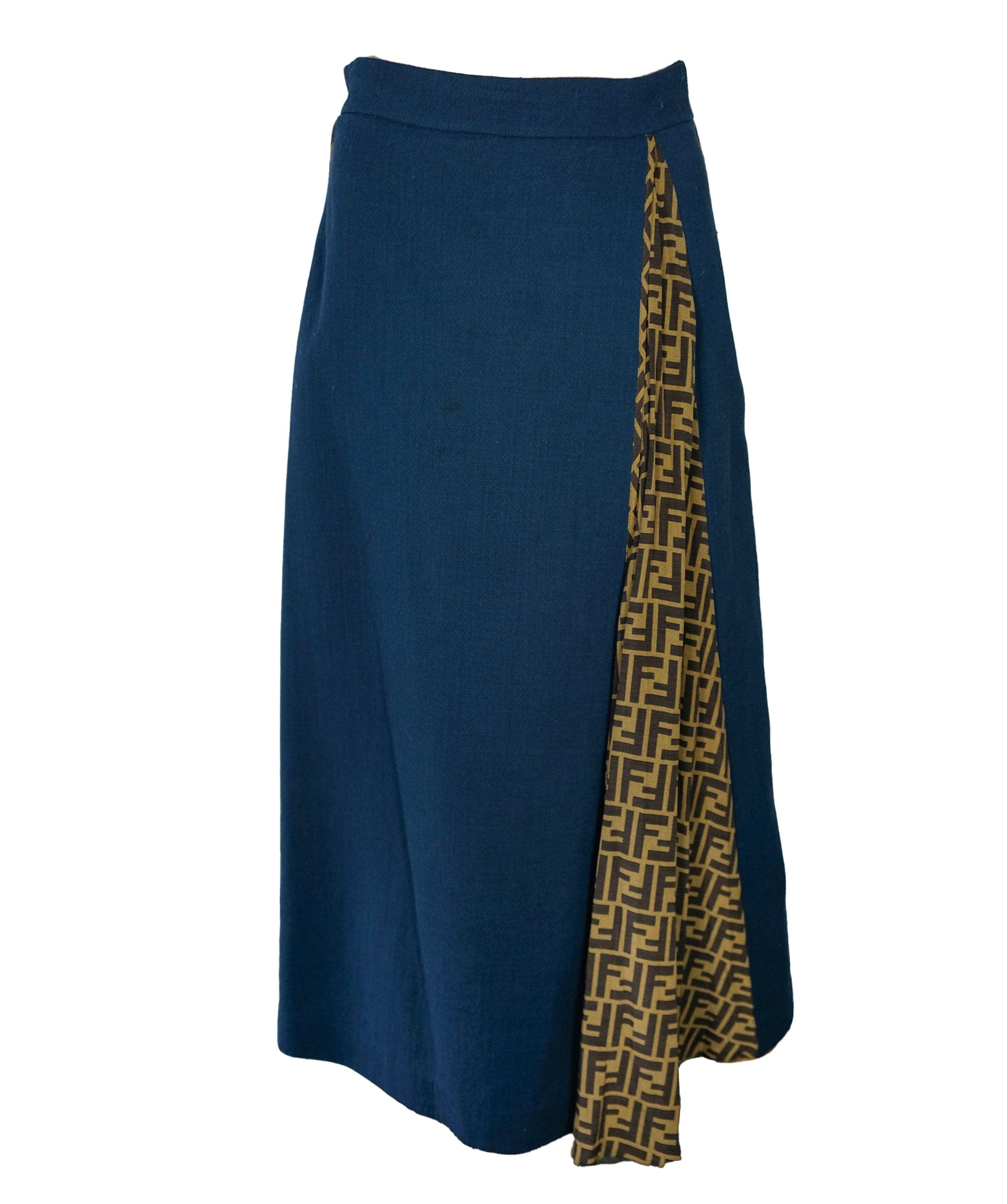Fendi Fendi Long Skirt blue with zucca print RJC3166