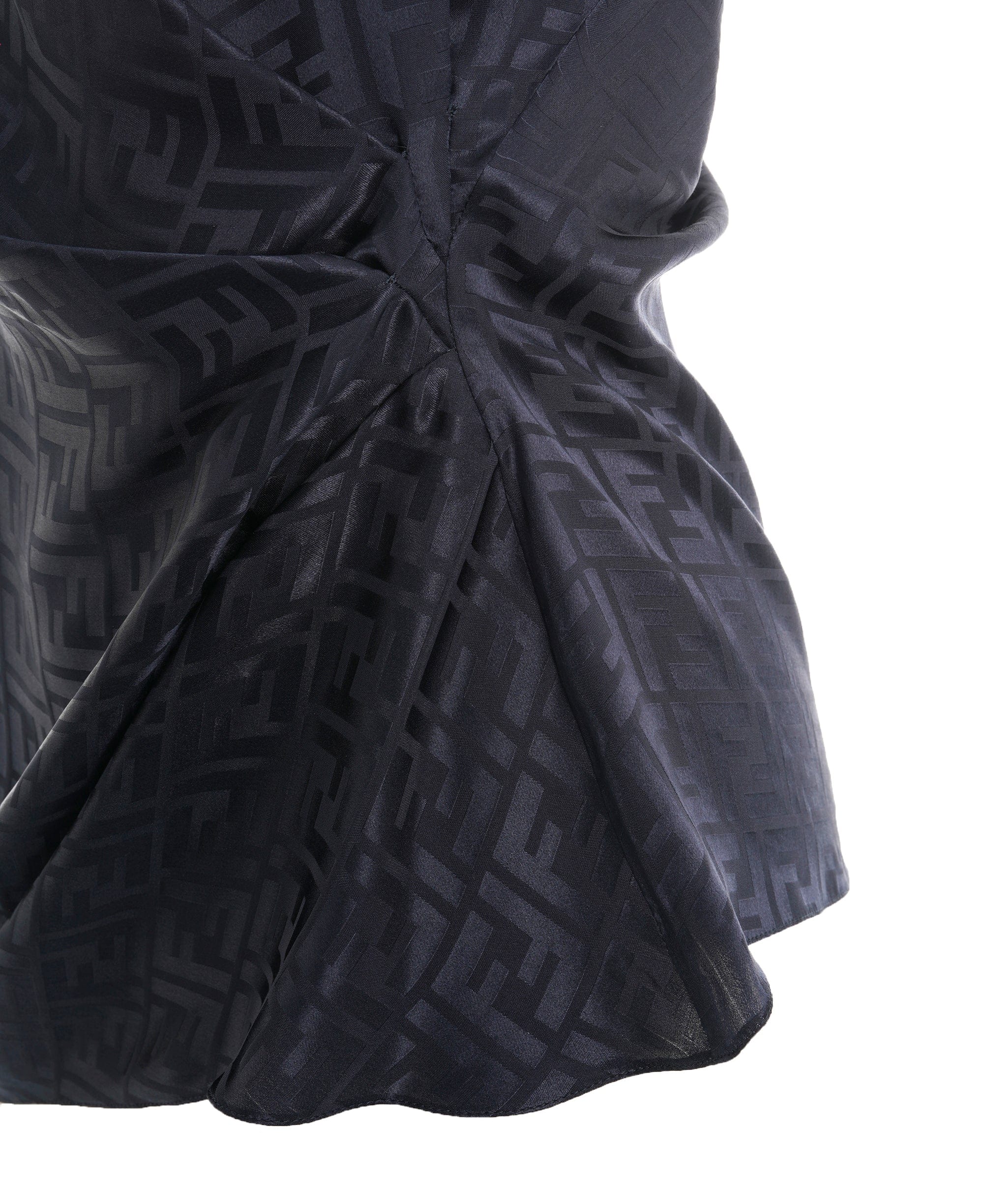 Fendi Fendi Navy FF Silk Top  ALL1091