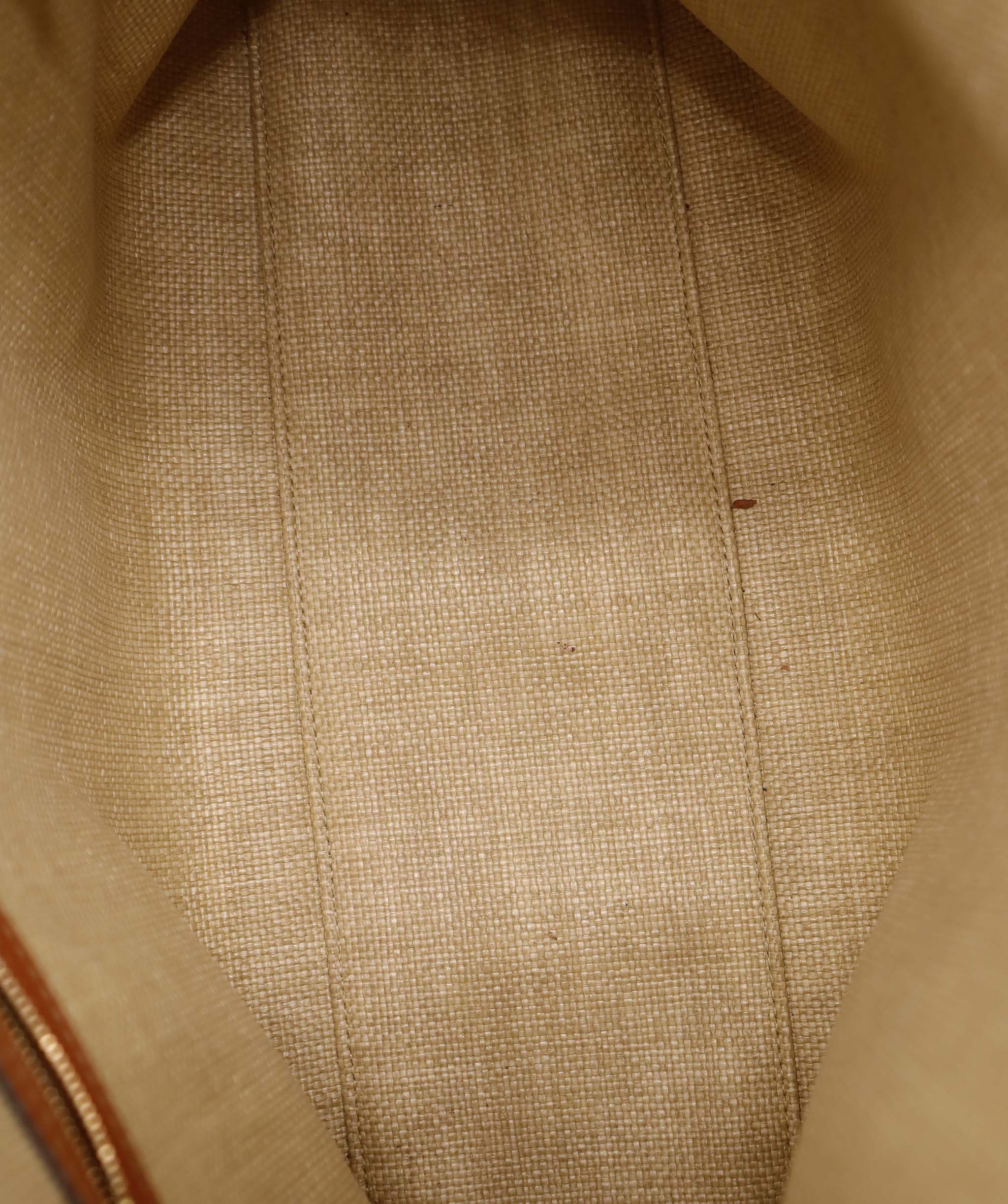 Fendi * FENDI ROMA TOTE BAG BROWN ASC6938