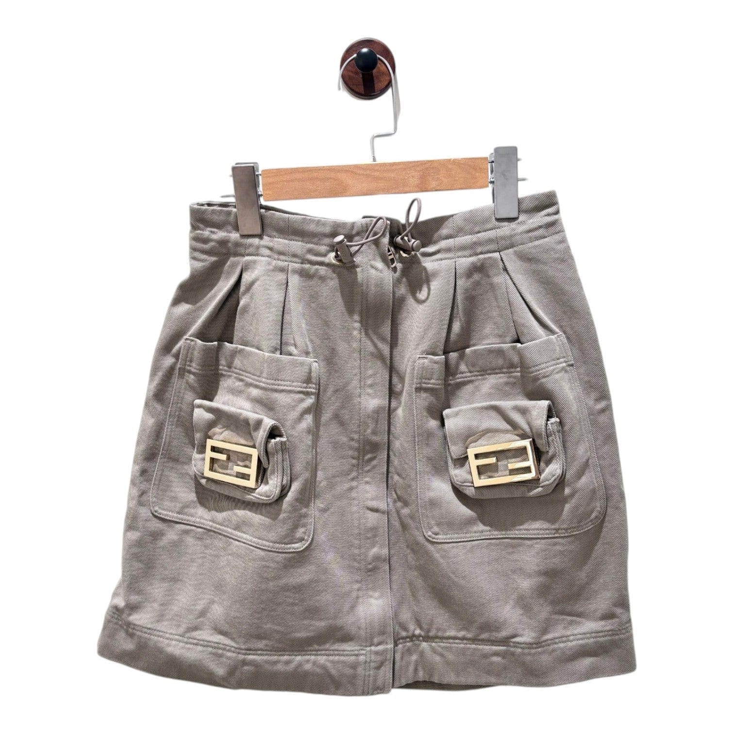 Fendi Fendi Mini Pocket Grey Skirt #38
