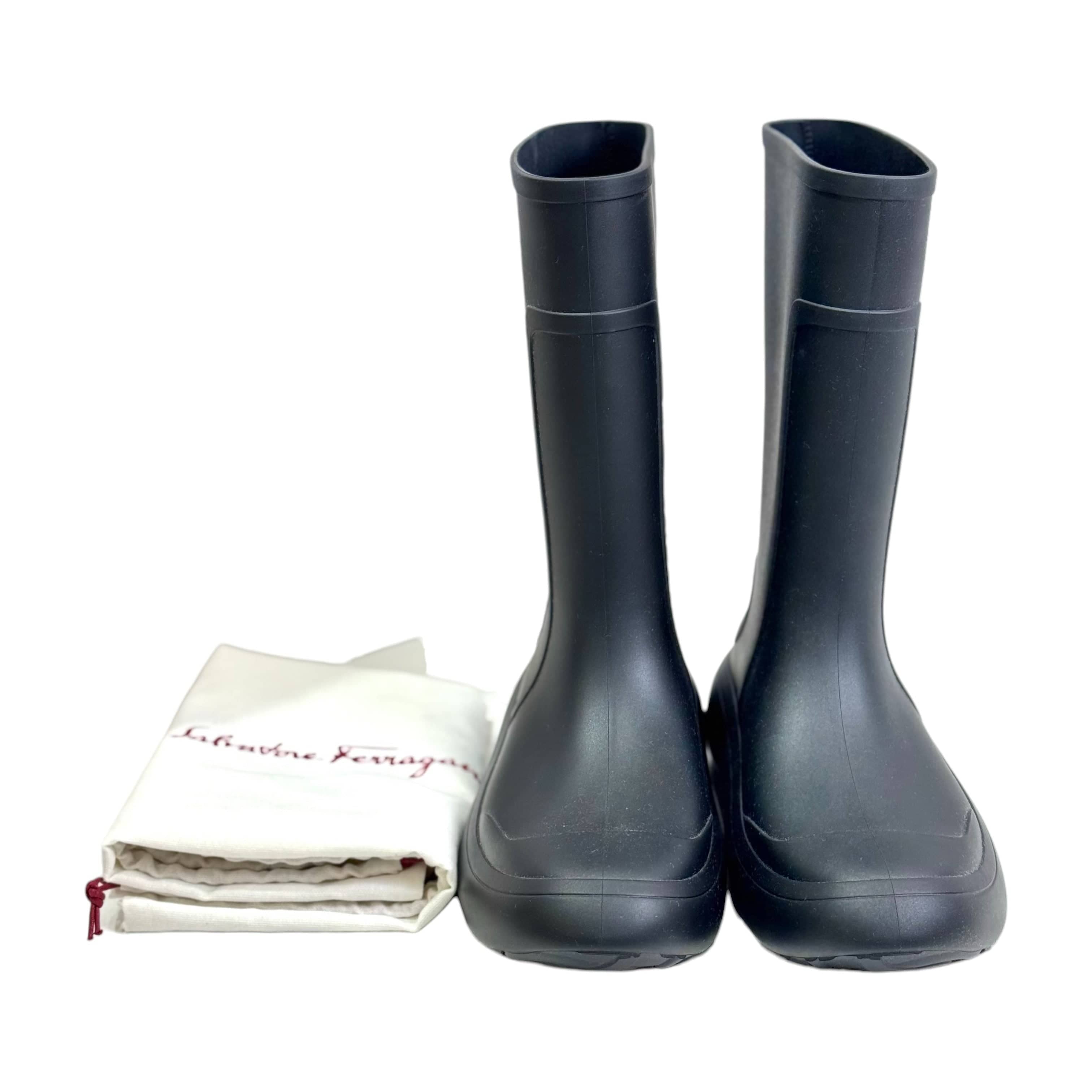 Ferragamo Ferregamo Black Rain Shoes #9