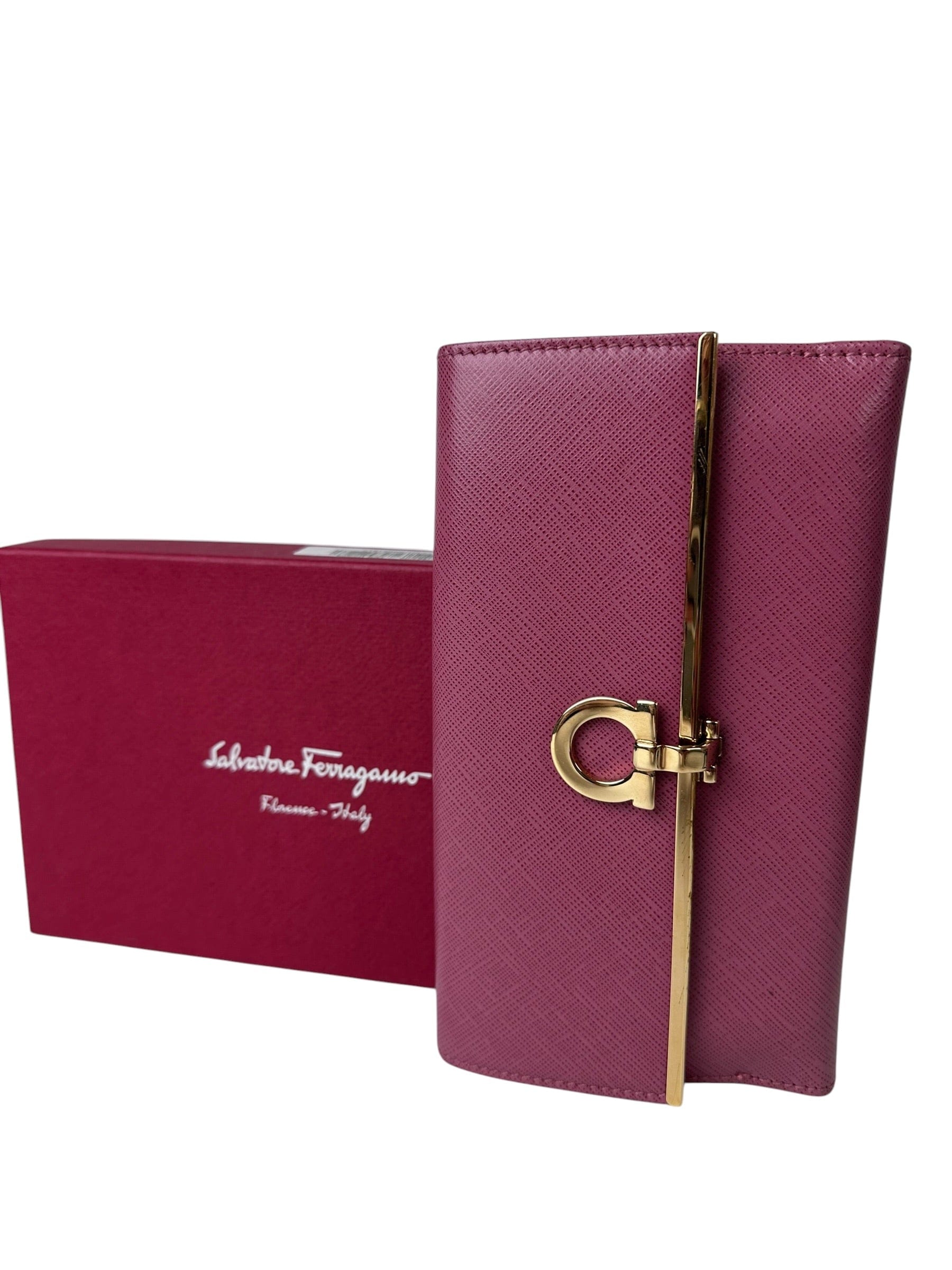 Ferragamo Ferragamo Pink Tr-Fold Wallet
