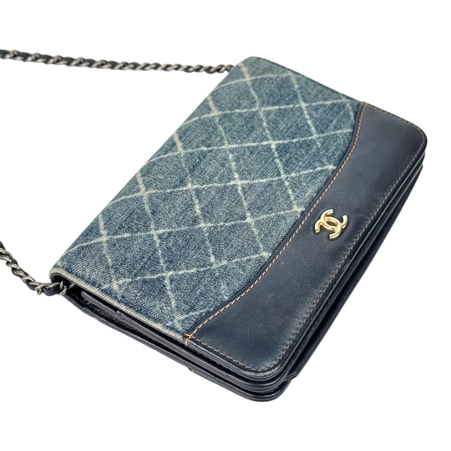 Chanel Denim Blue Wallet on Chain