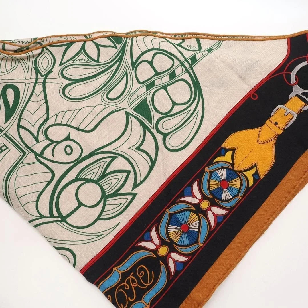 26. Hermes 140cm Cashmere/ Silk Large Triangle Scarf - in Box