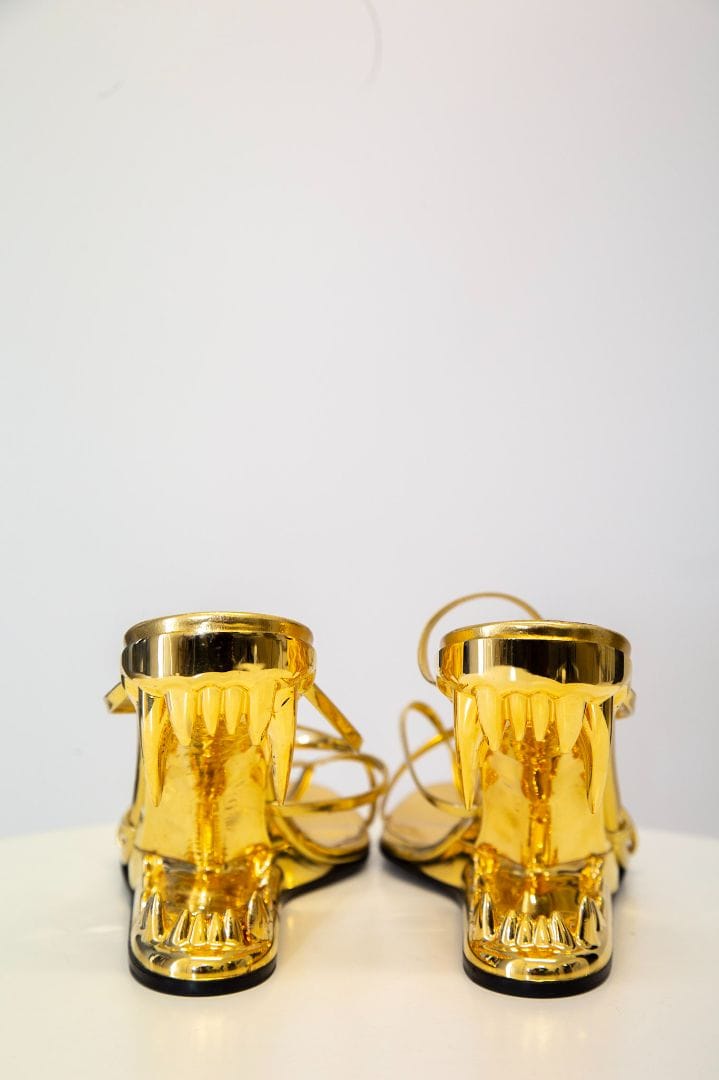 GCDS GCDS Marso Thong Teeth Heels Gold 38