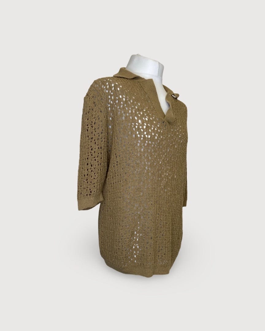 Giuliva Heritage Brown Giuliva Heritage Knit Polo, L