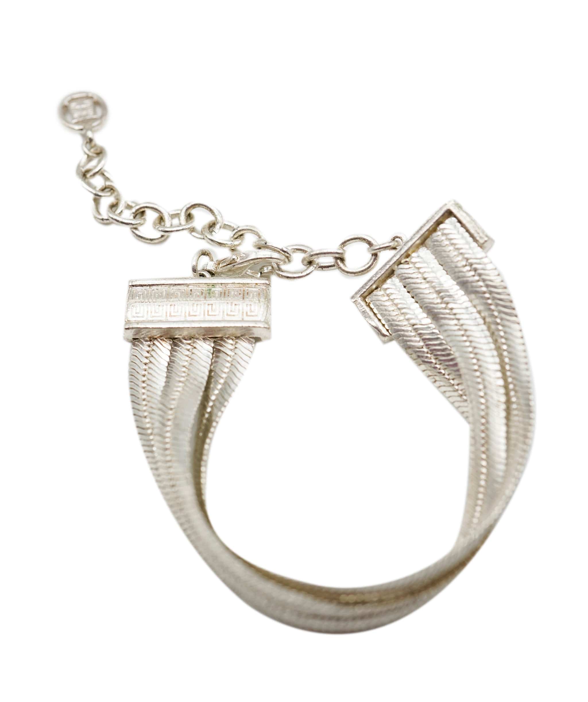 Givenchy Givenchy Silver Chain Mail Style Bracelet AWL4288