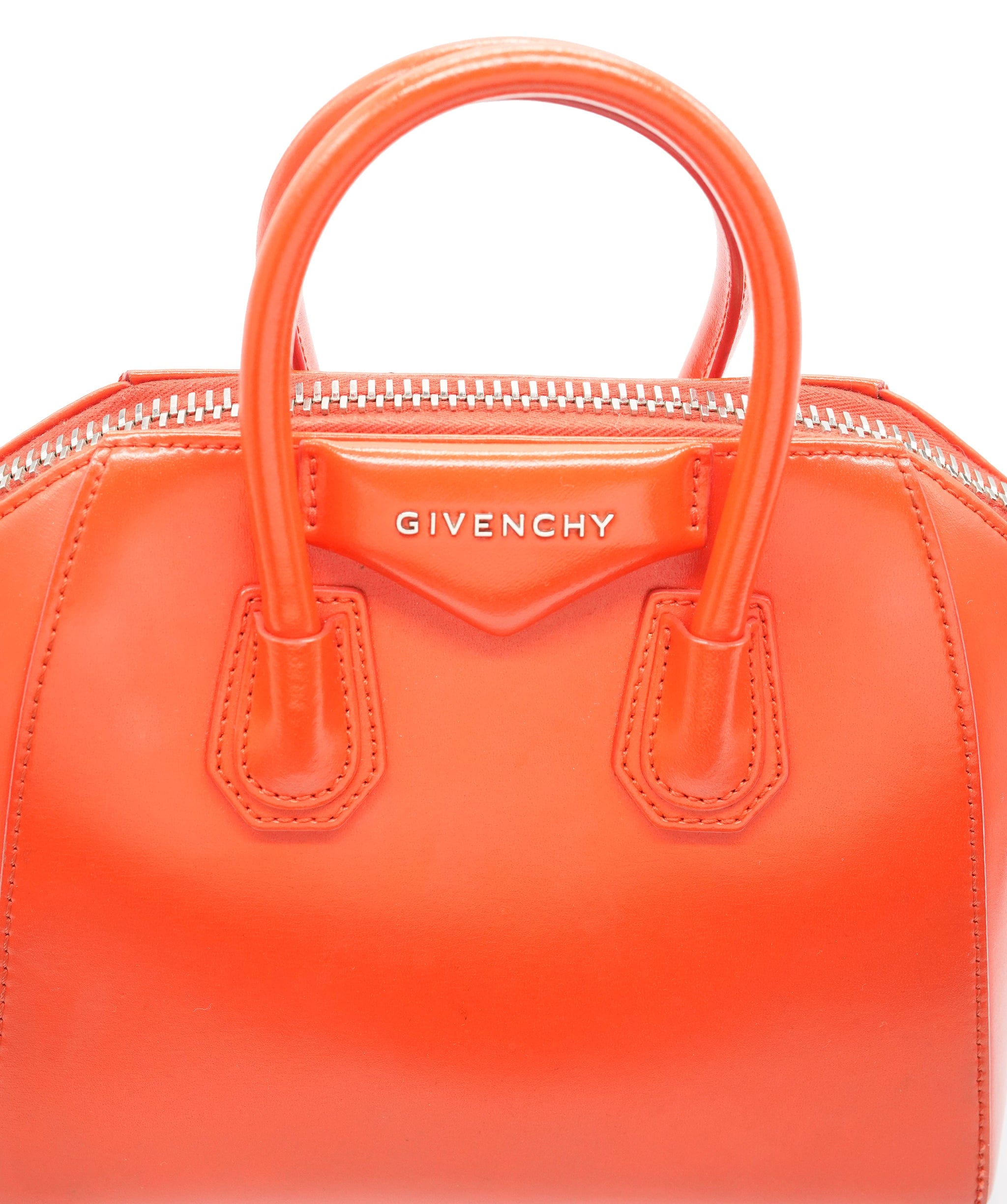 Givenchy Givenchy Mini Coral Red Antigona Bag ALC2457