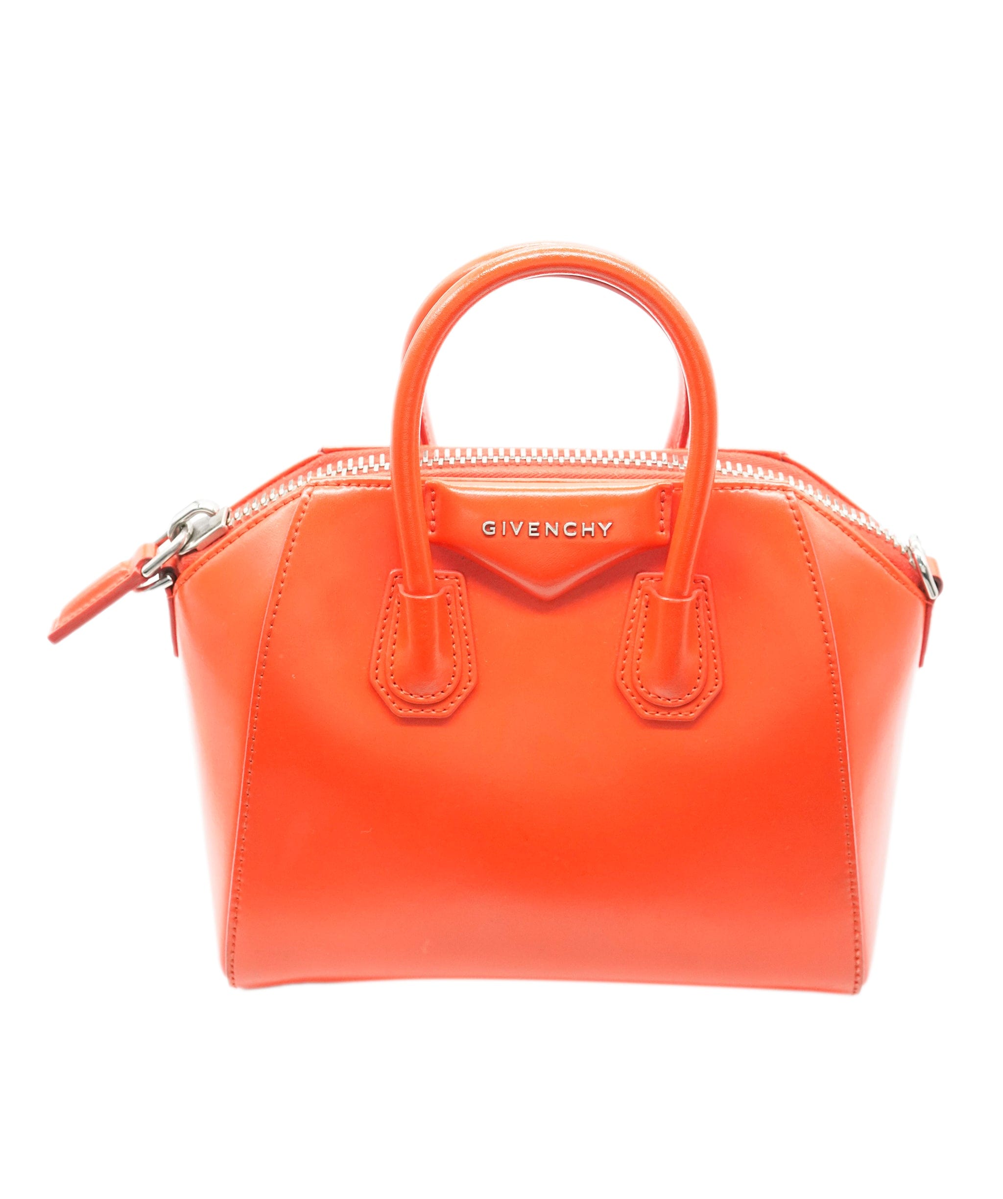 Givenchy Givenchy Mini Coral Red Antigona Bag ALC2457