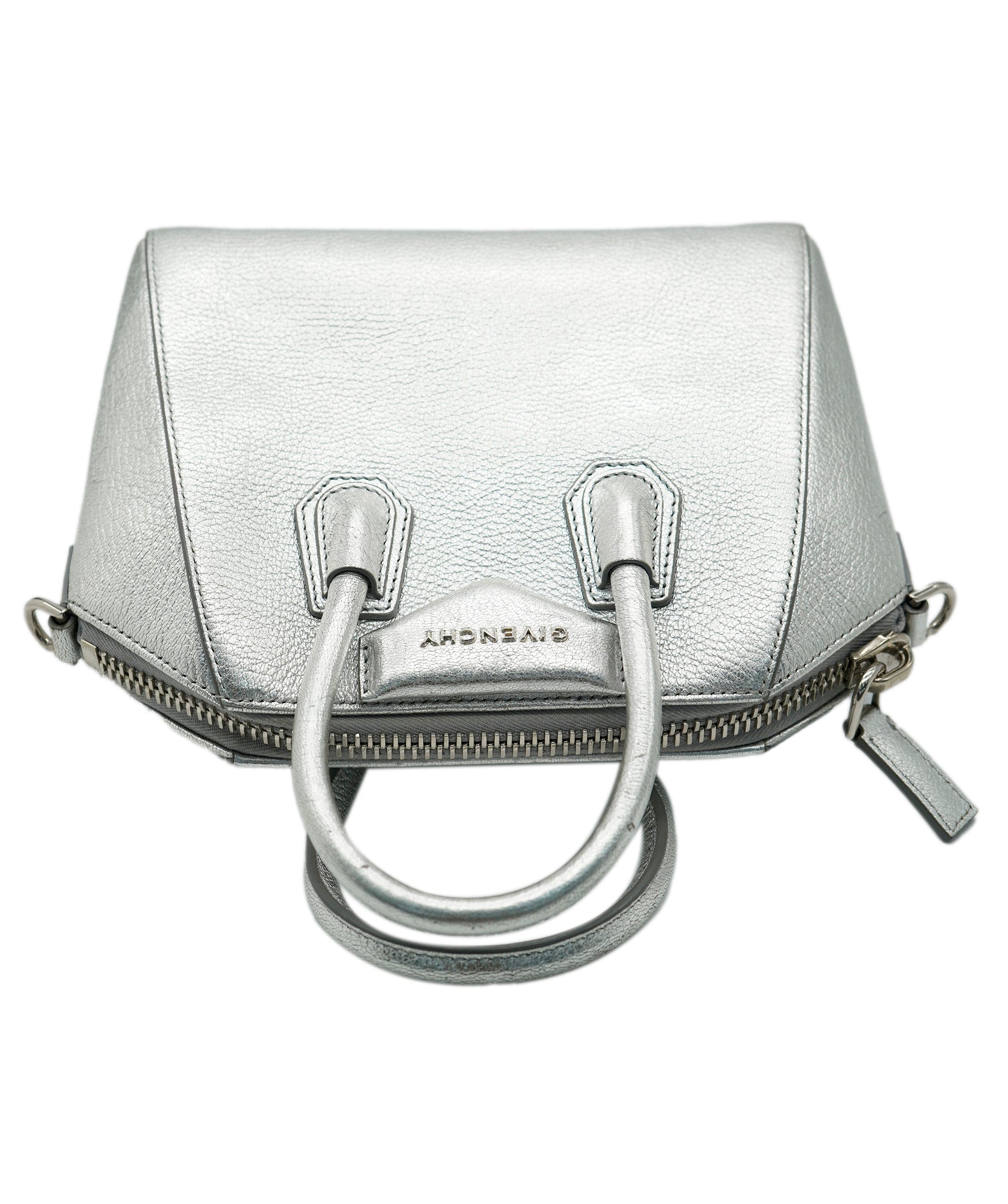 Givenchy Silver Metallic Mini Antigona ASC2053 LuxuryPromise