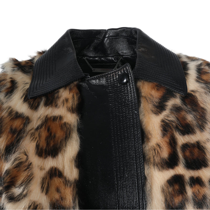 Givenchy faux fur top coat