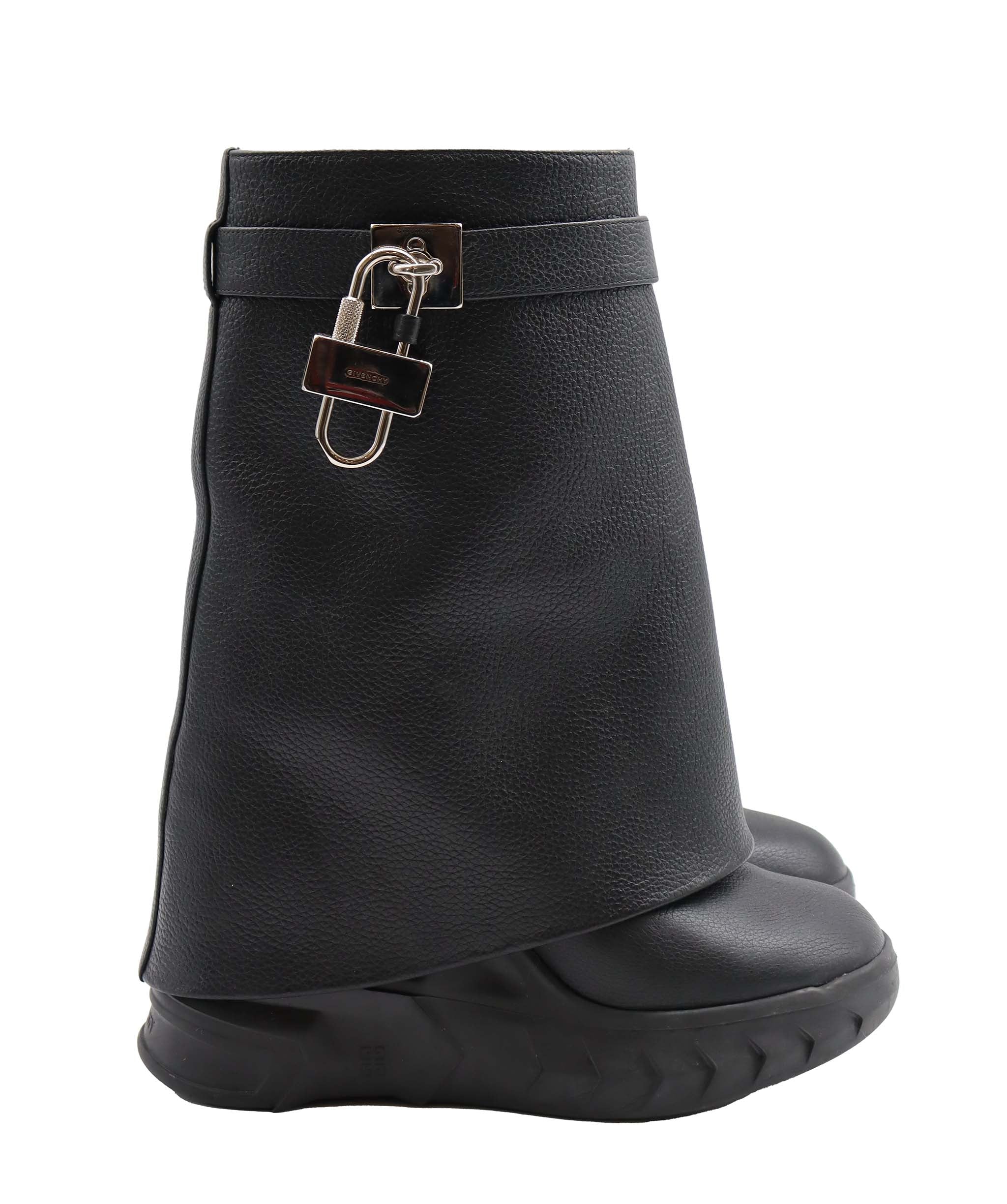 Givenchy Givenchy Grained Leather Shark Ankle Boots  ASC6862