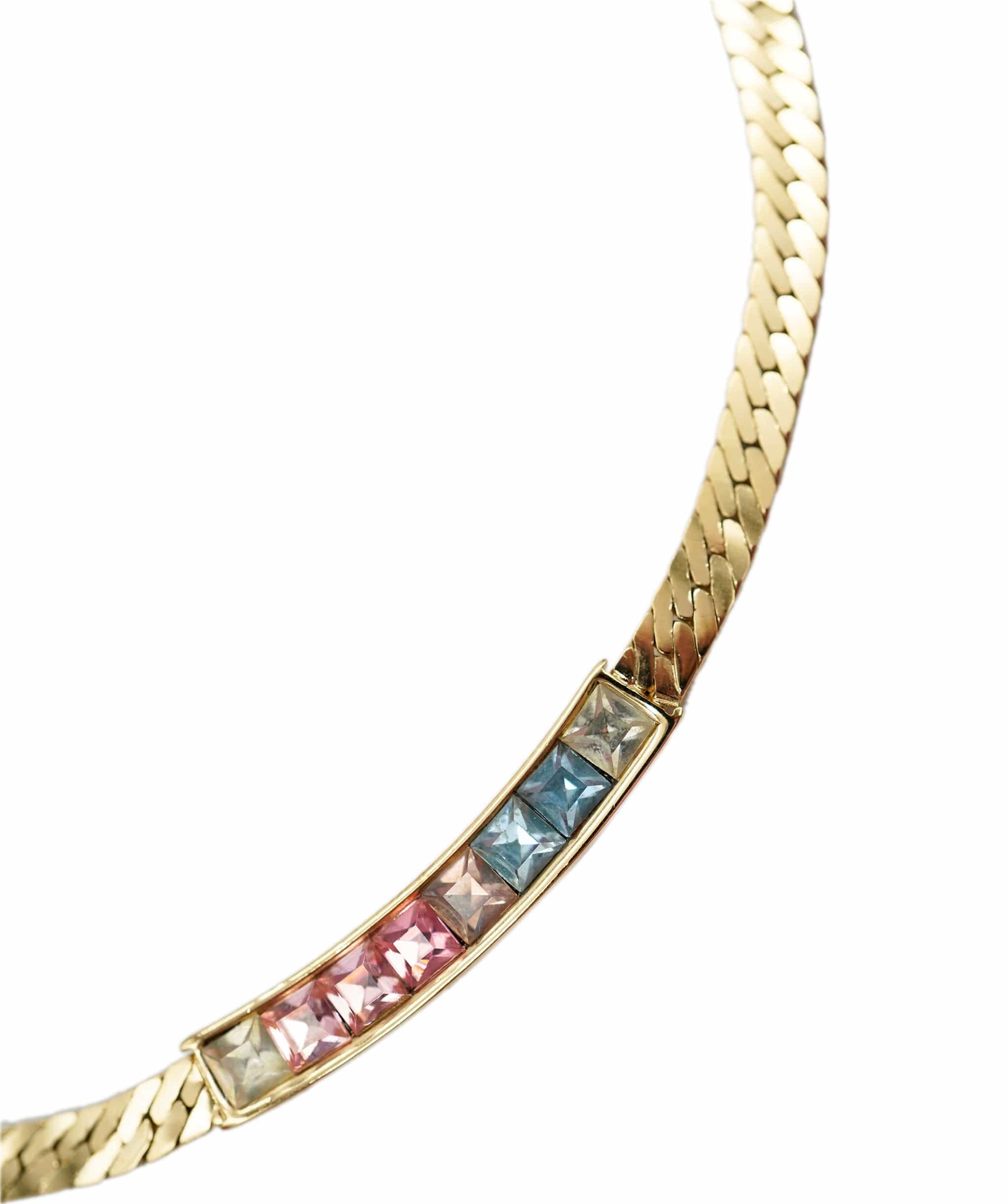 Givenchy Givenchy mutlicoloured gemstone gold necklace - AJC0820