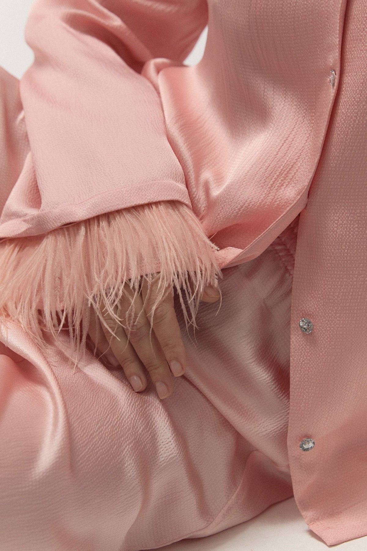 Gloria Pyjama Feathers trouser| قميص بيجامة - Maison Clad