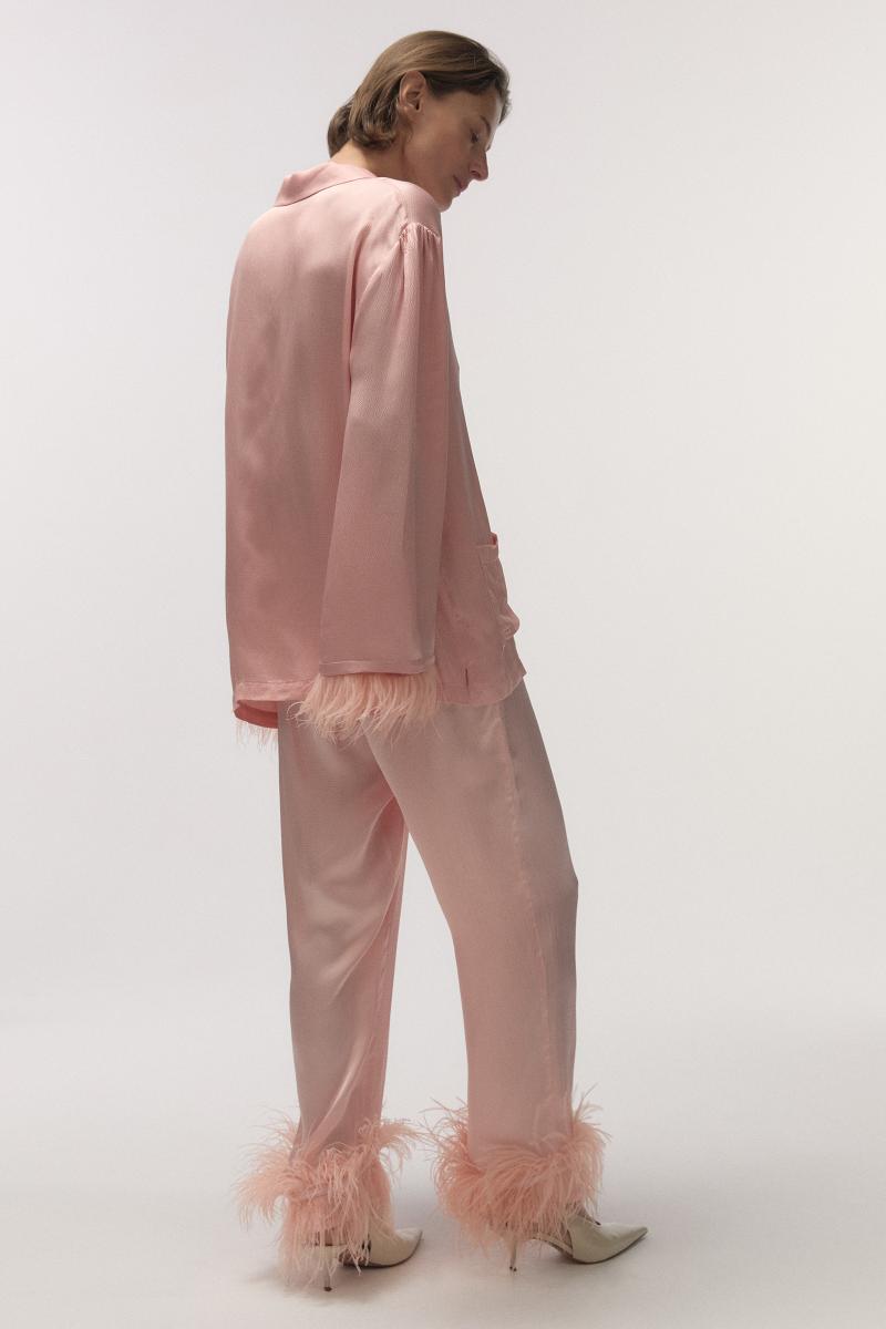 Gloria Pyjama Feathers trouser| قميص بيجامة - Maison Clad