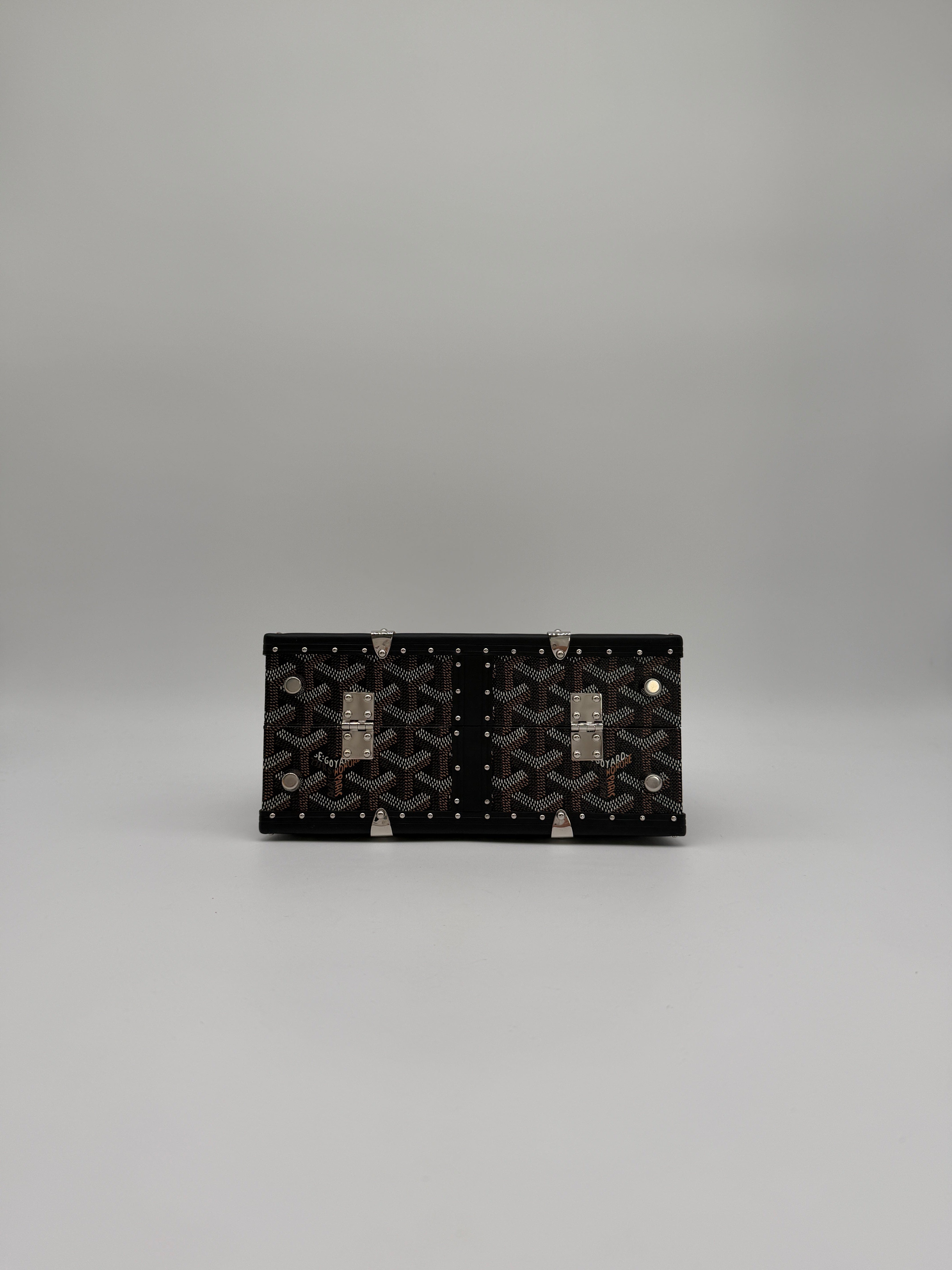 Goyard Goyard Saïgon Mini Trunk Bag Black Palladium Hardware
