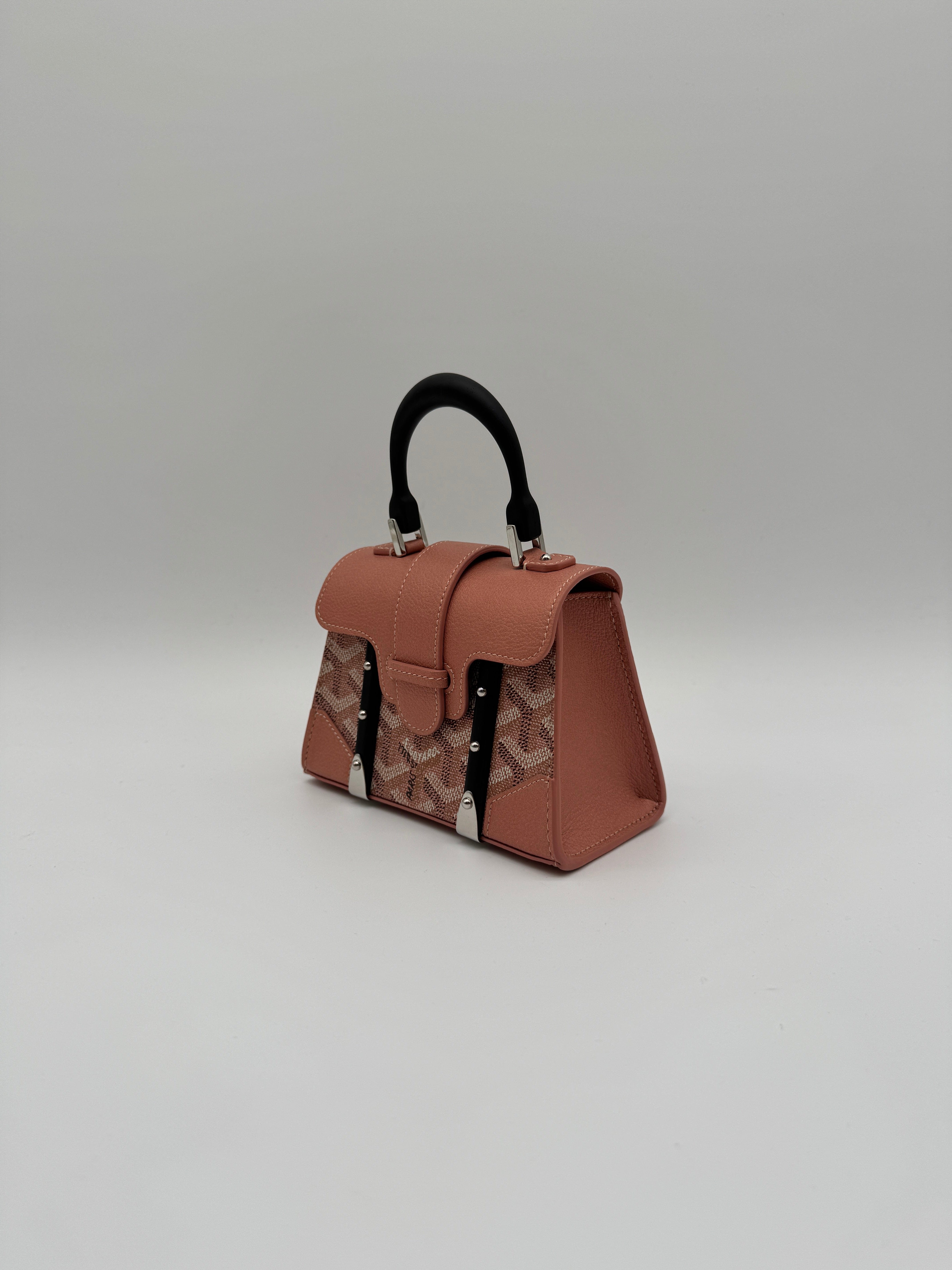 Goyard Goyard Saïgon Structuré Nano Multicoloured Pink Metallic Goyardine Palladium Hardware