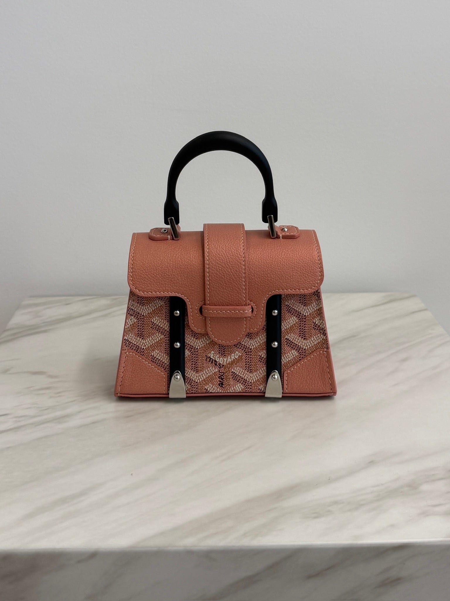 Goyard Goyard Saïgon Structuré Nano Multicoloured Pink Metallic Goyardine Palladium Hardware