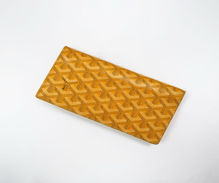 Goyard GOYARD Yellow Monogram Long Wallet 19 21677775