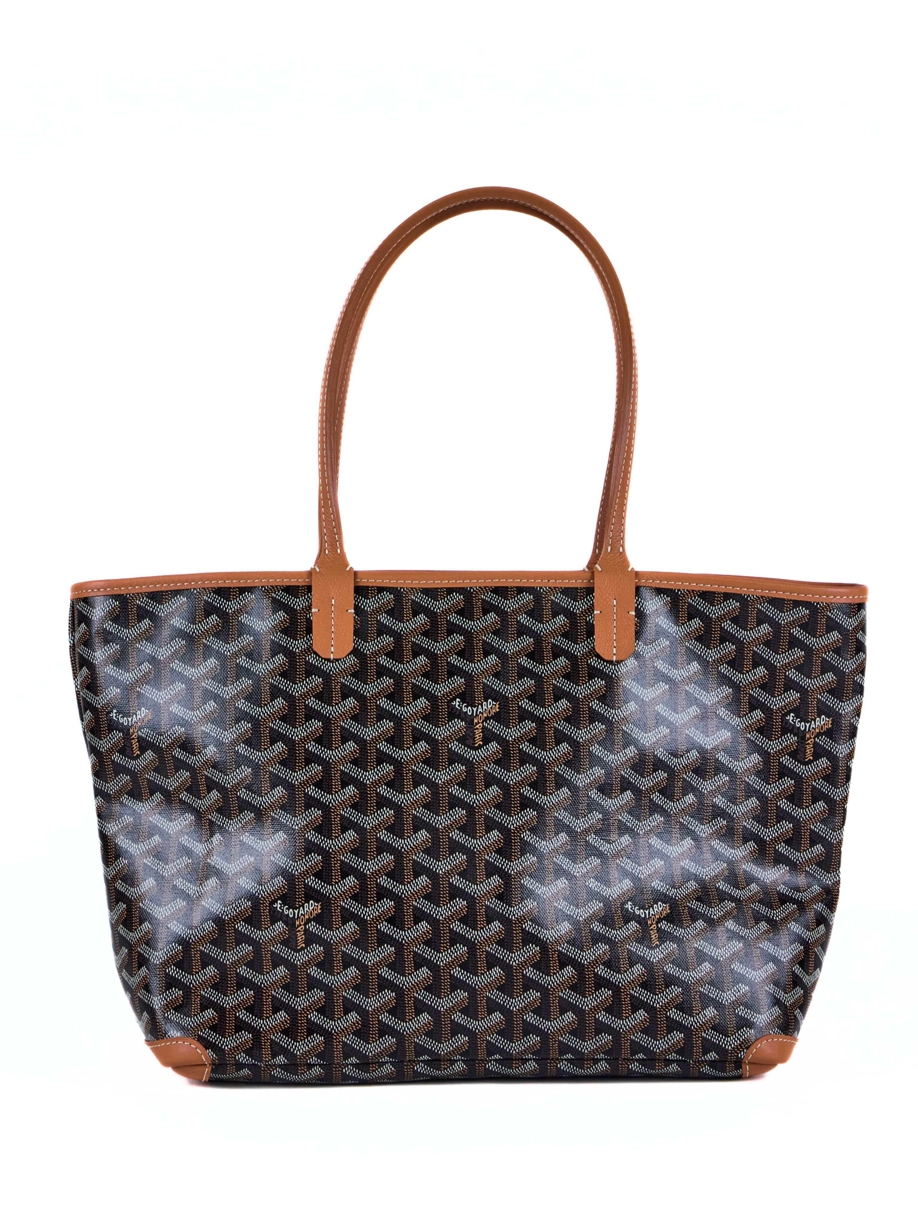 Goyard GOYARD Artois PM Tote in Black & Tan