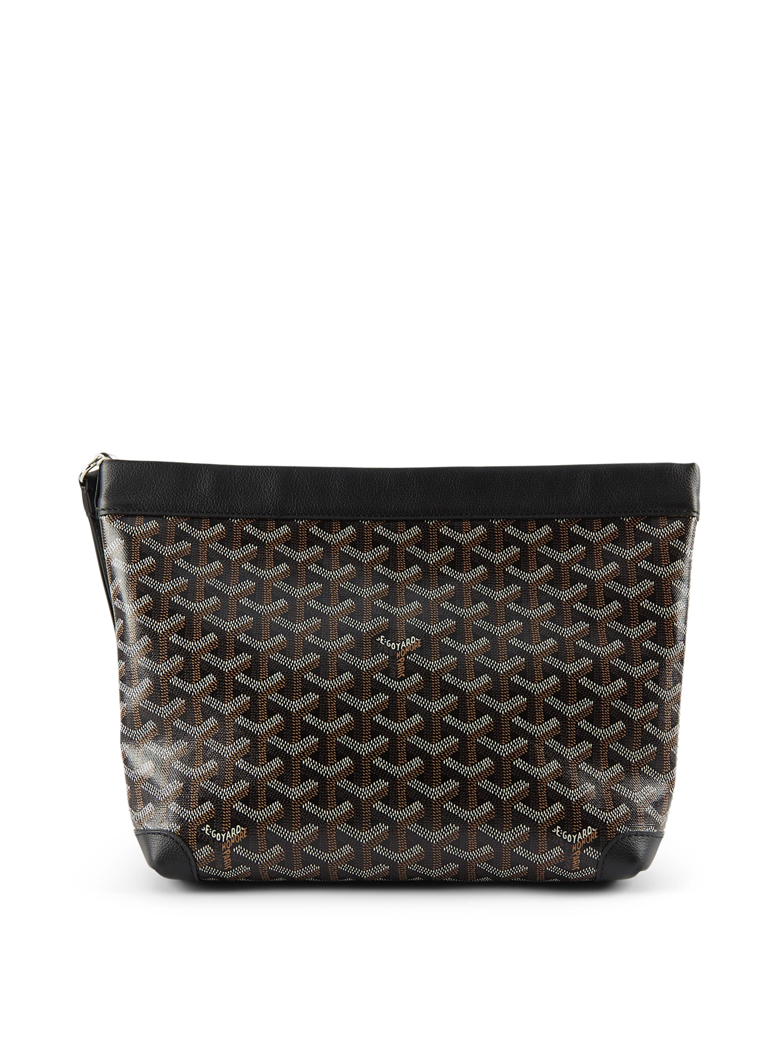 Goyard GOYARD Conti Pouch in Black & Tan