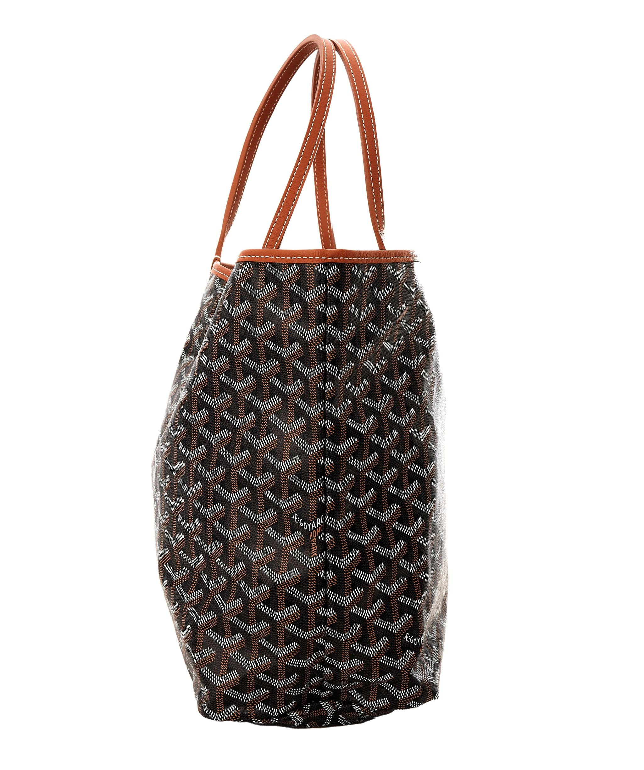 Goyard GOYARD Saint Louis PM Bag in Black & Tan