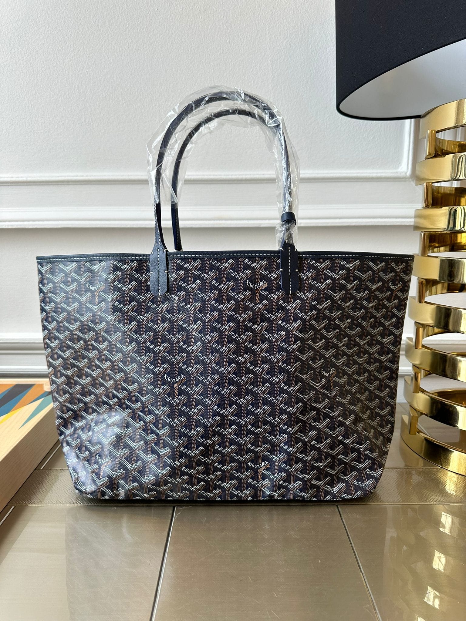 Goyard GOYARD Saint Louis PM Bag in Navy