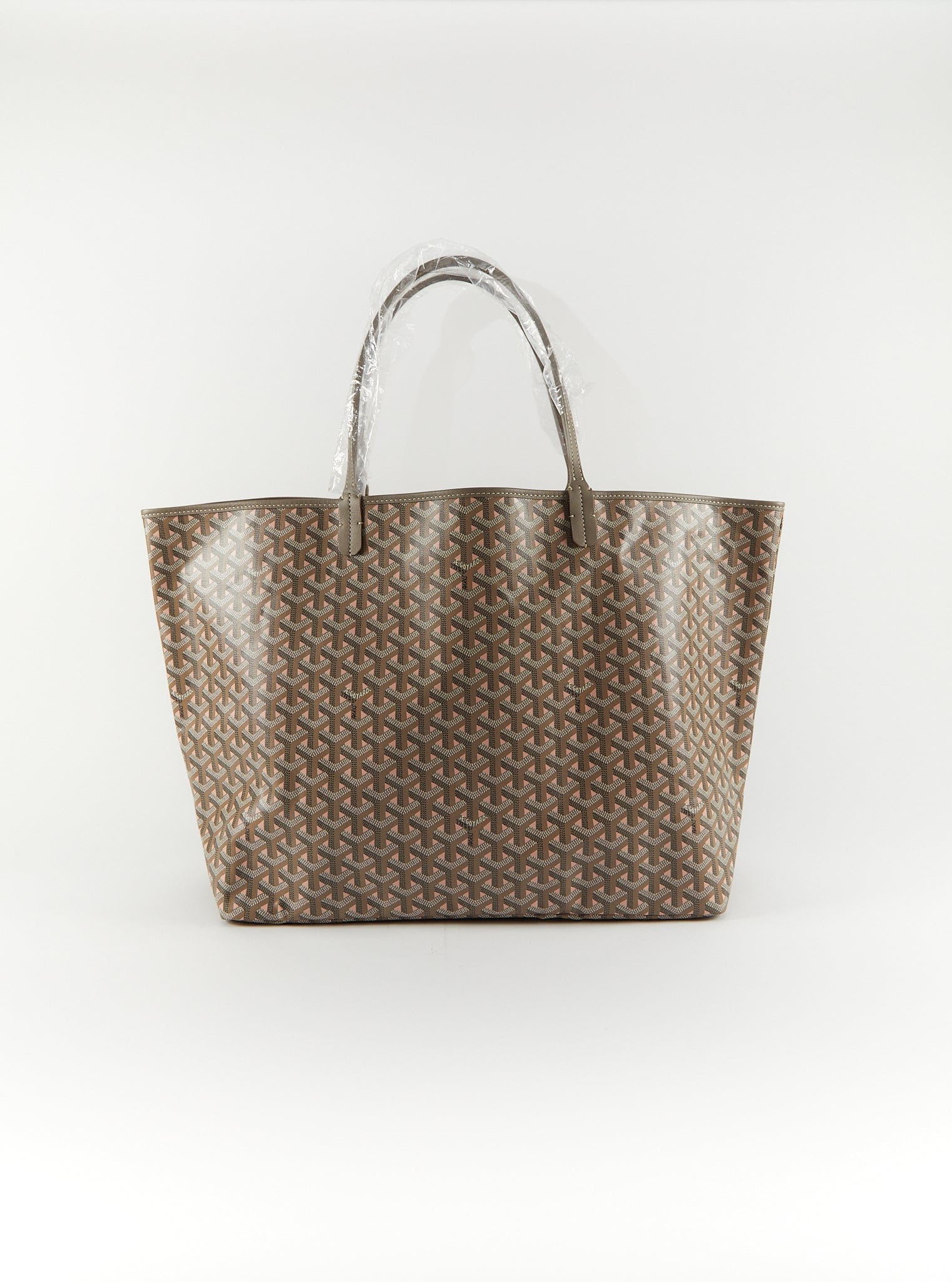 Goyard GOYARD Saint Louis Reversible GM Bag in Greige with Pink Interior