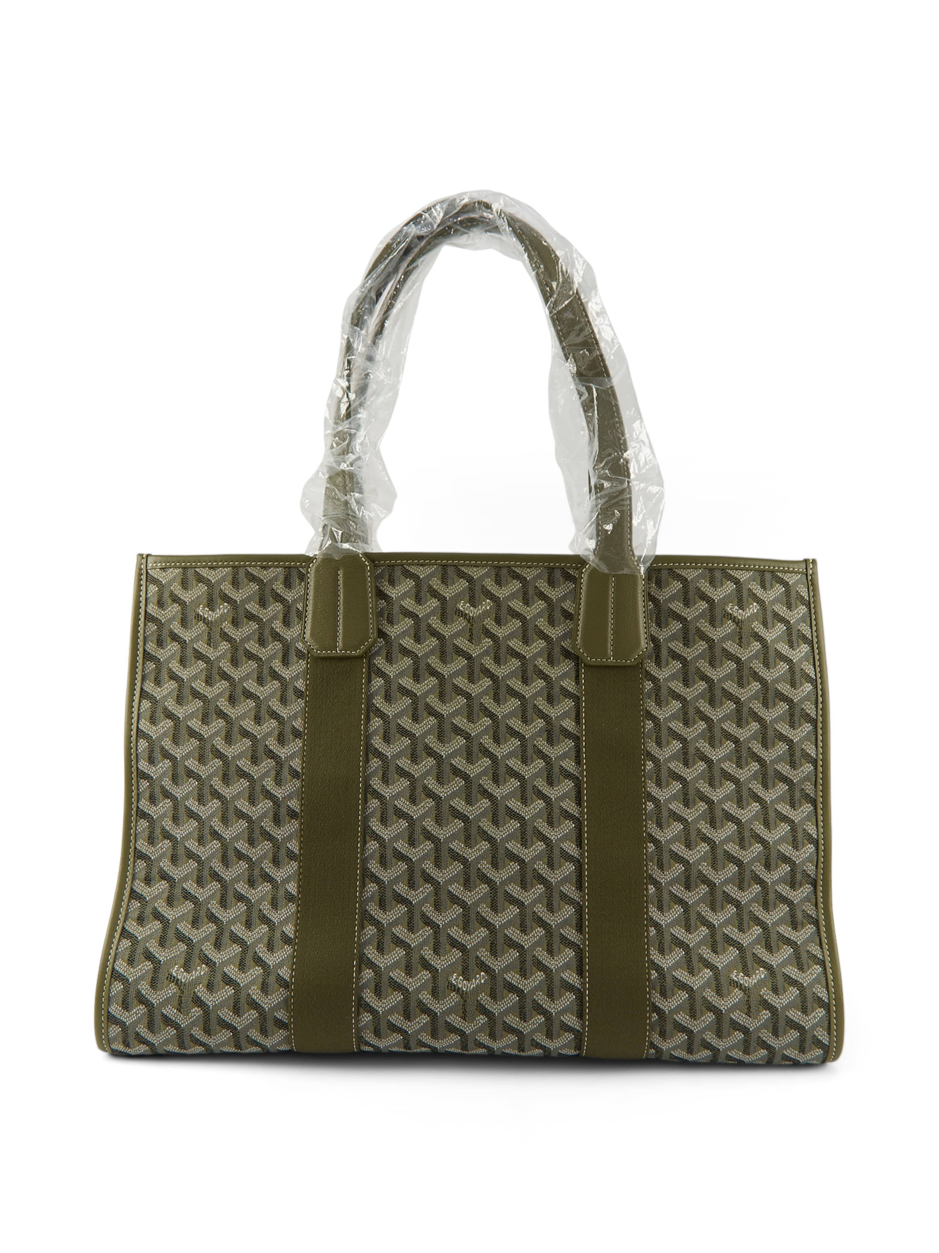 Goyard GOYARD Villette Jaquard MM Tote Bag in Khaki