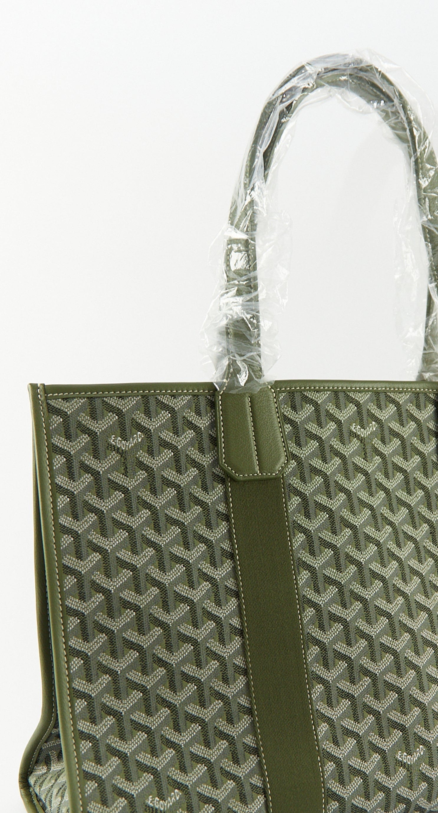 Goyard GOYARD Villette Jaquard MM Tote Bag in Khaki