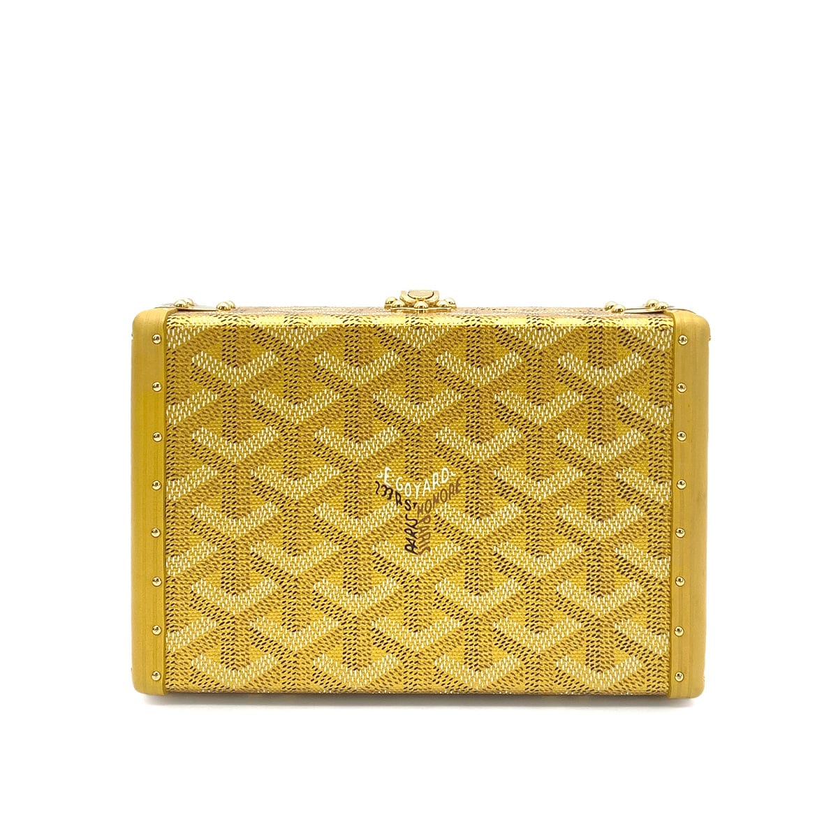 GOYARD GOYARD MINAUDDIERE TRUNKSHOULDER BAG PVC LEATHER GOLD 90259732