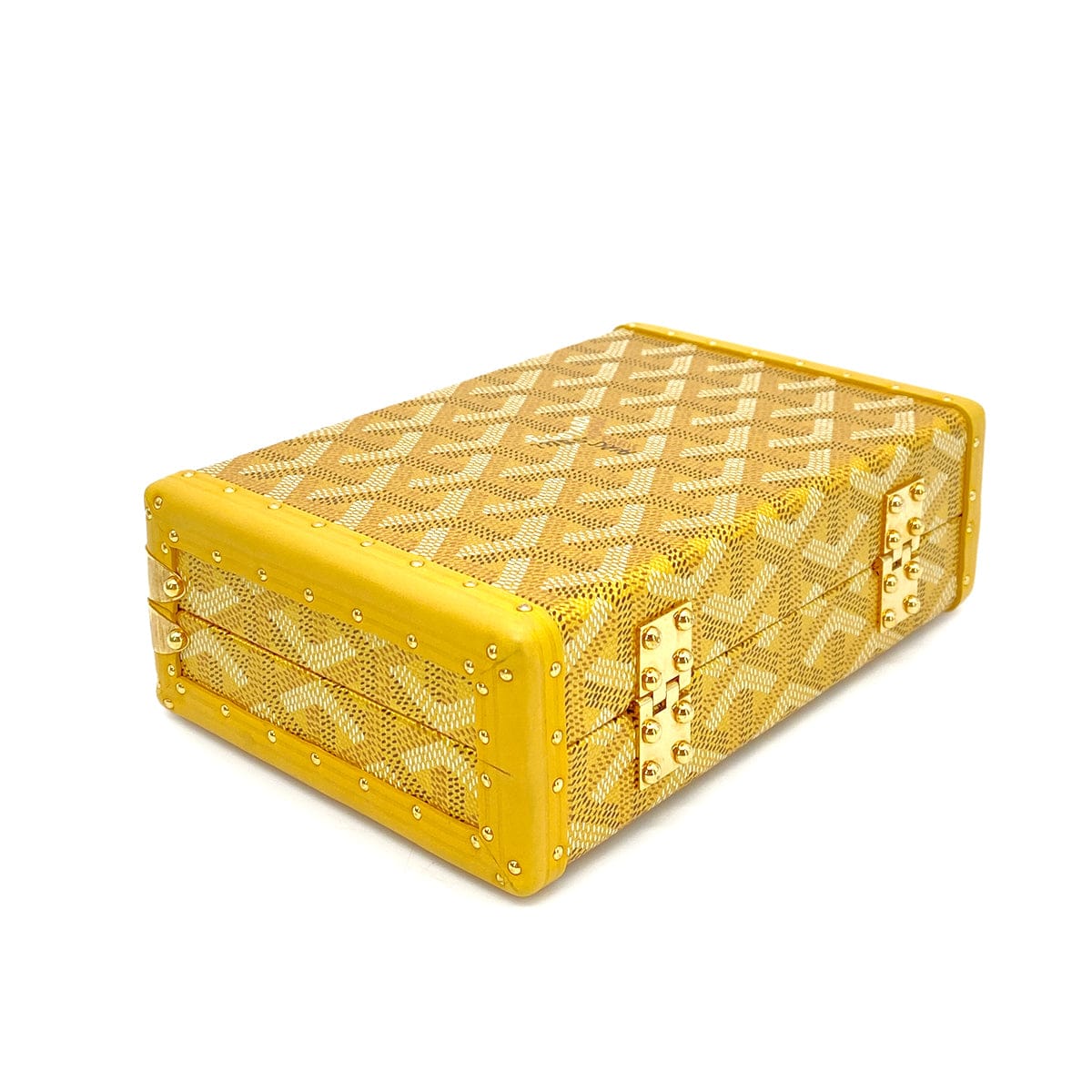 GOYARD GOYARD MINAUDDIERE TRUNKSHOULDER BAG PVC LEATHER GOLD 90259732