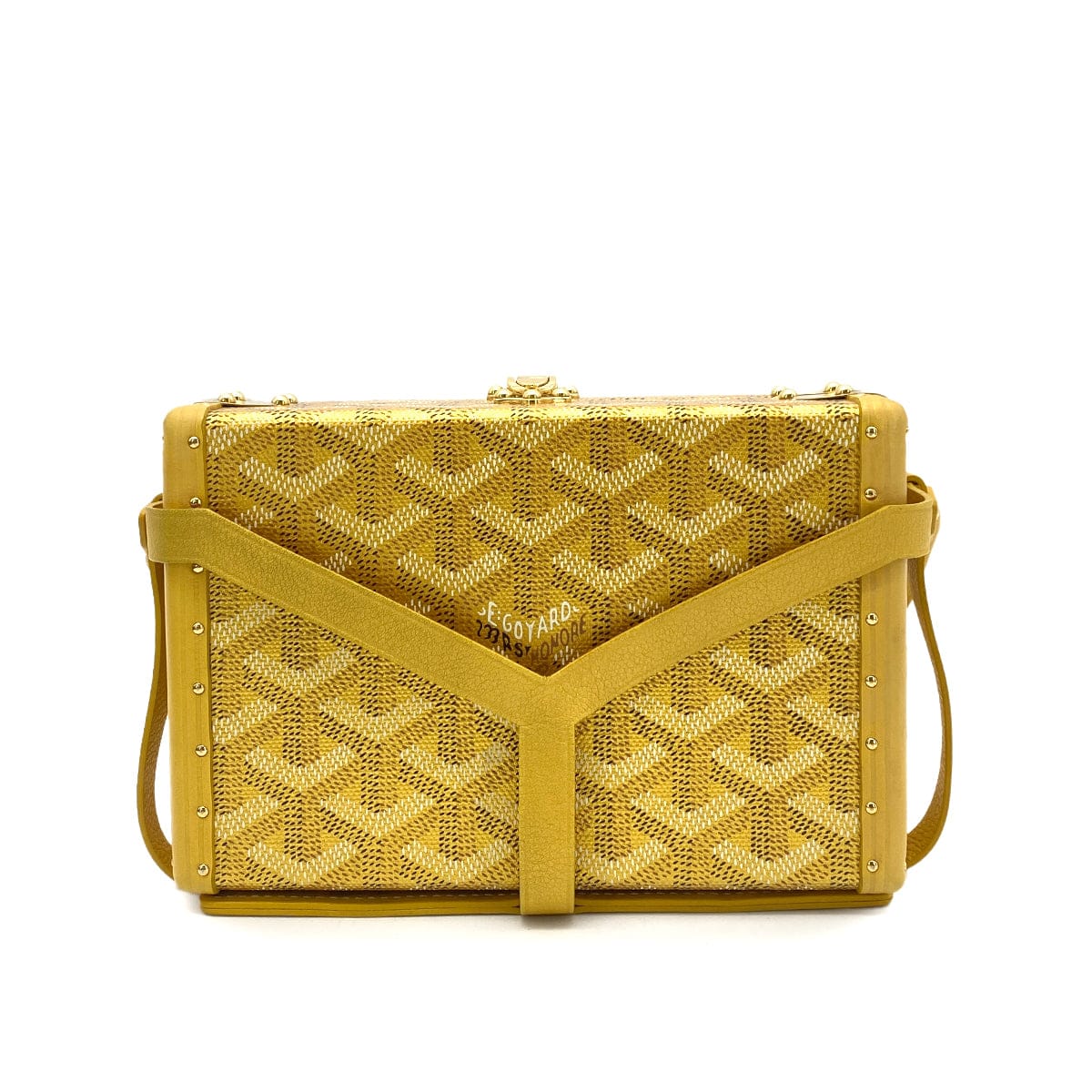 GOYARD GOYARD MINAUDDIERE TRUNKSHOULDER BAG PVC LEATHER GOLD 90259732