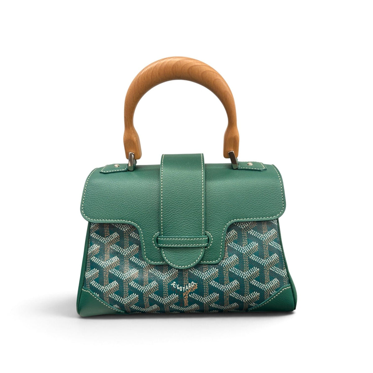 Goyard Goyard Mini Siagon in Green with Top Handle & Strap