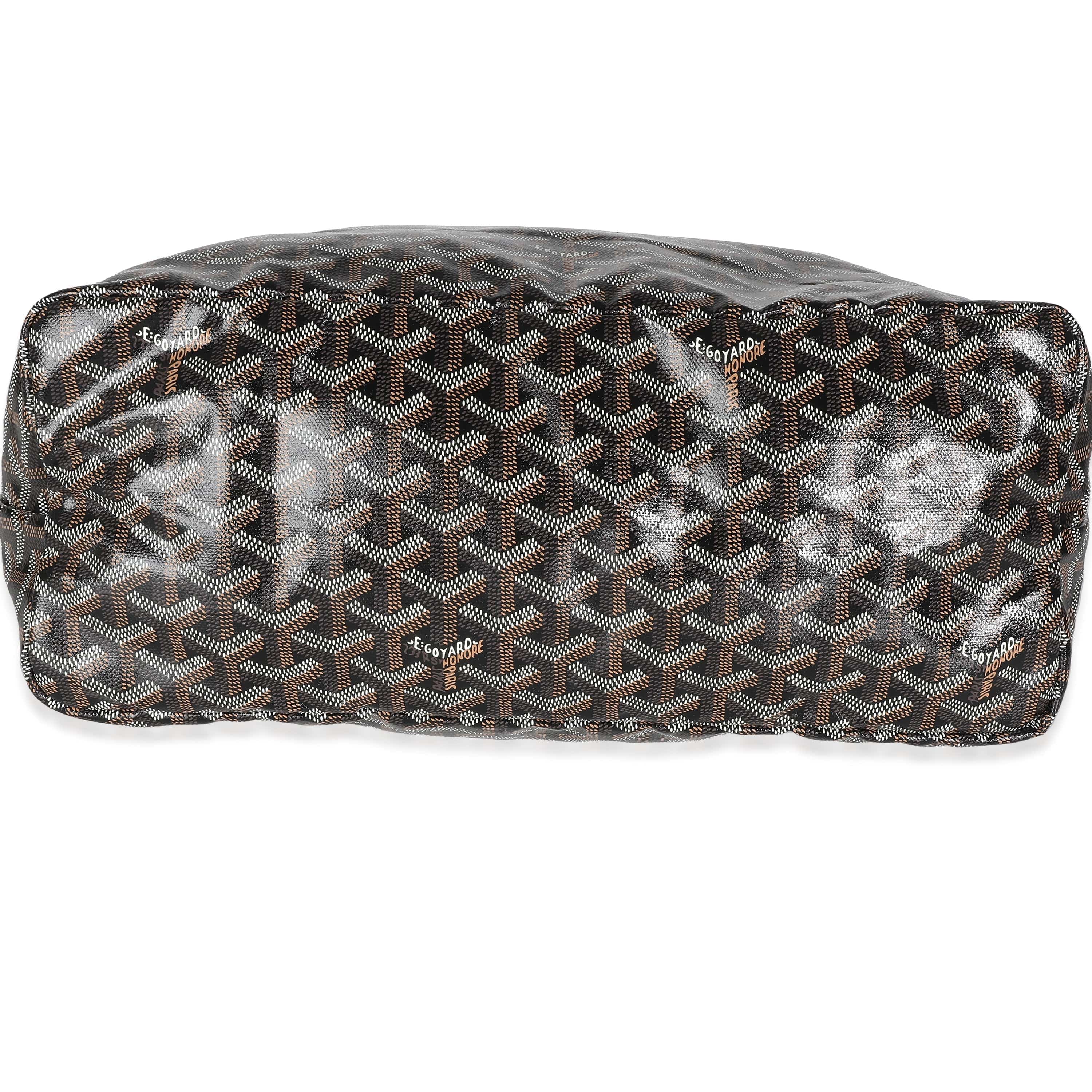 Goyard Black Tan Goyardine Canvas Saint Louis PM