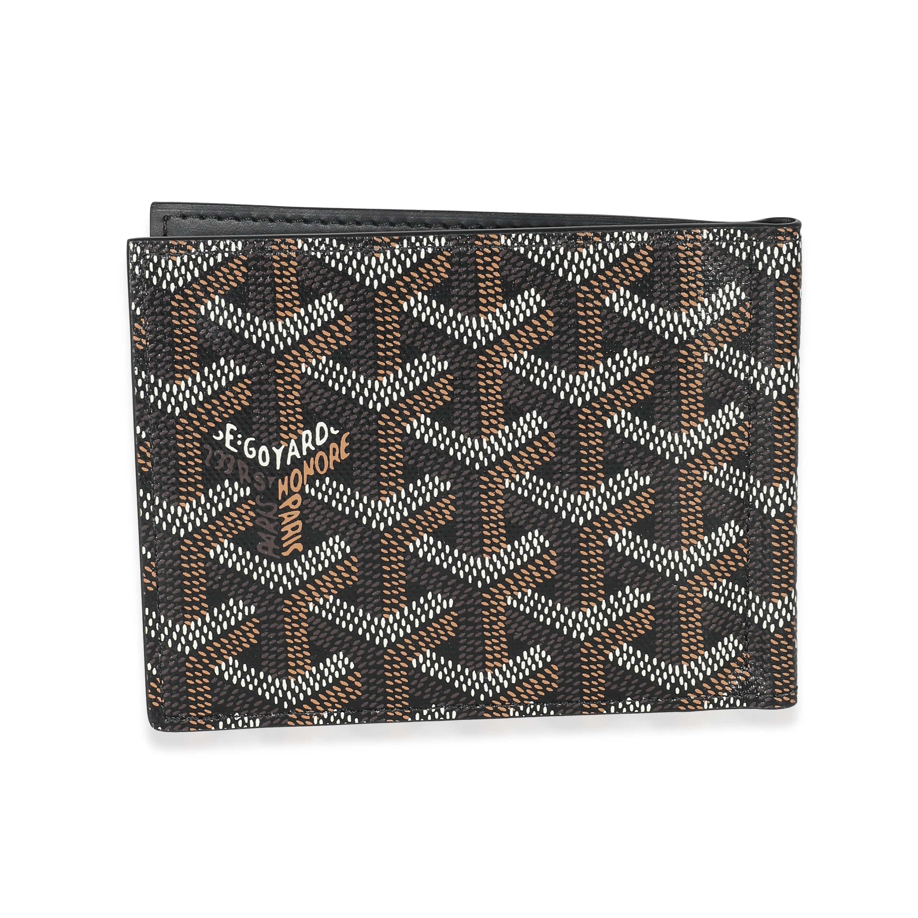 Goyard Goyard Black Goyardine Canvas Saint Thomas Bill Fold Wallet