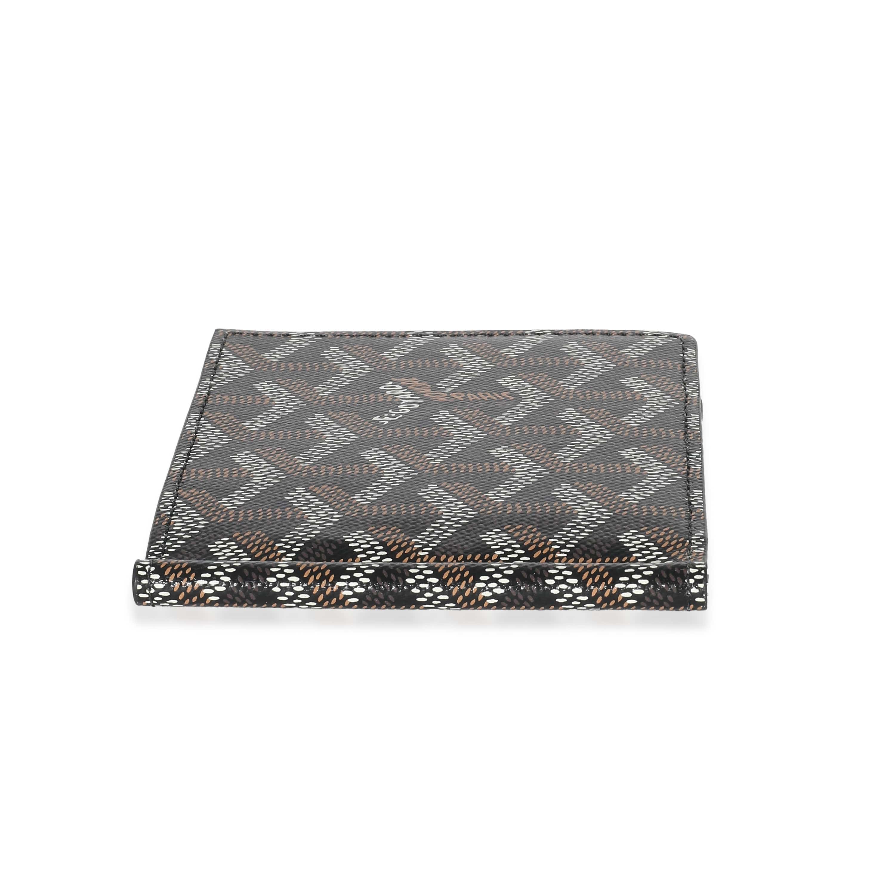 Goyard Goyard Black Goyardine Canvas Saint Thomas Bill Fold Wallet